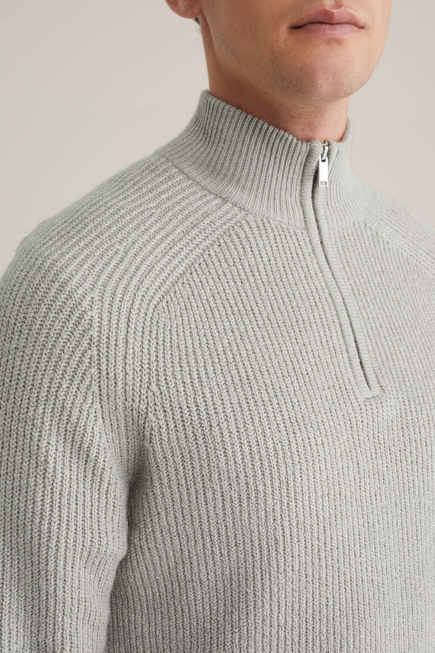 HALFWAY ZIPPER LIGHT GREY 5
