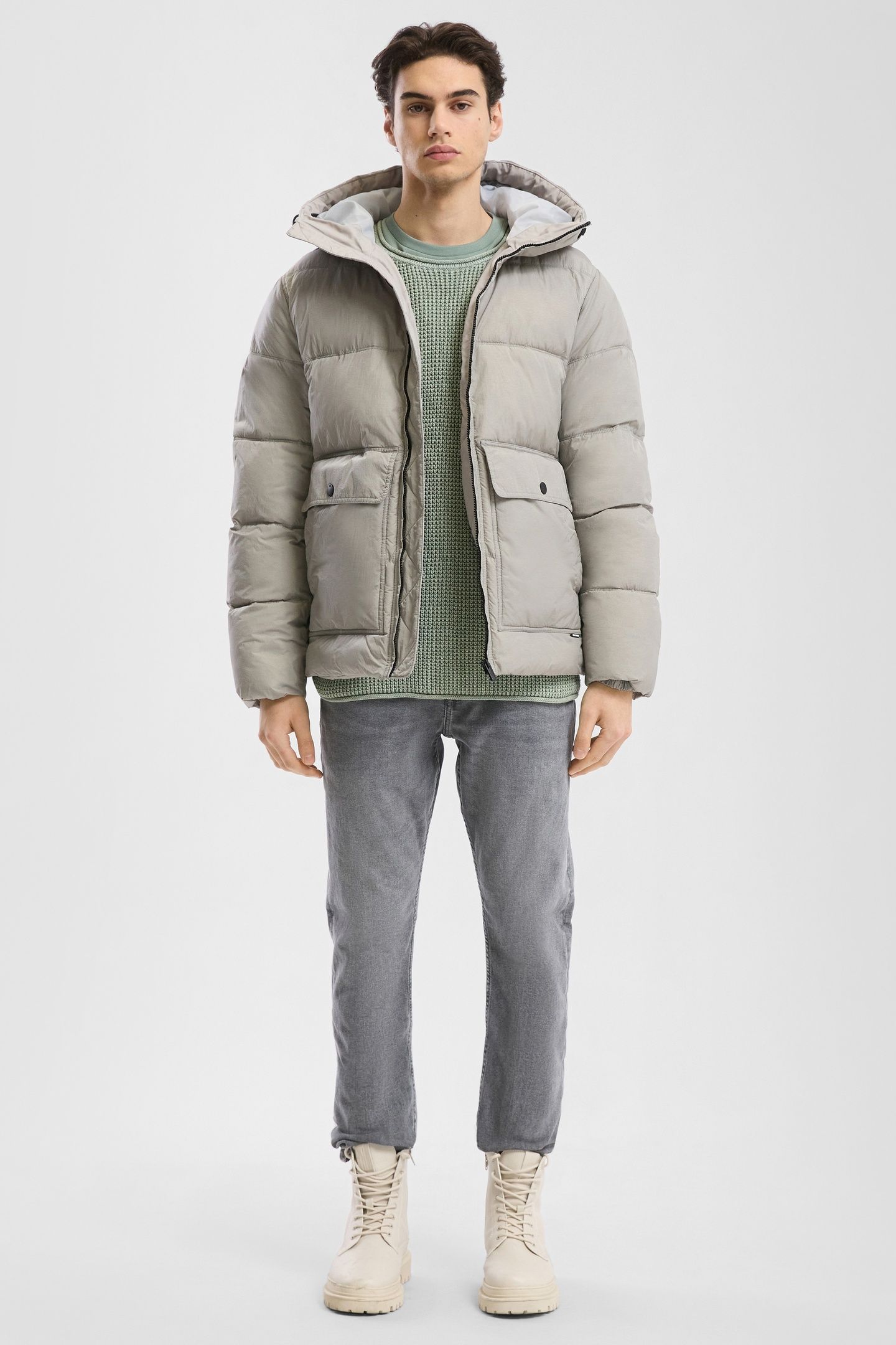 S.OLIVER-QS JACKETS OUTDOOR GREY/BLACK 2