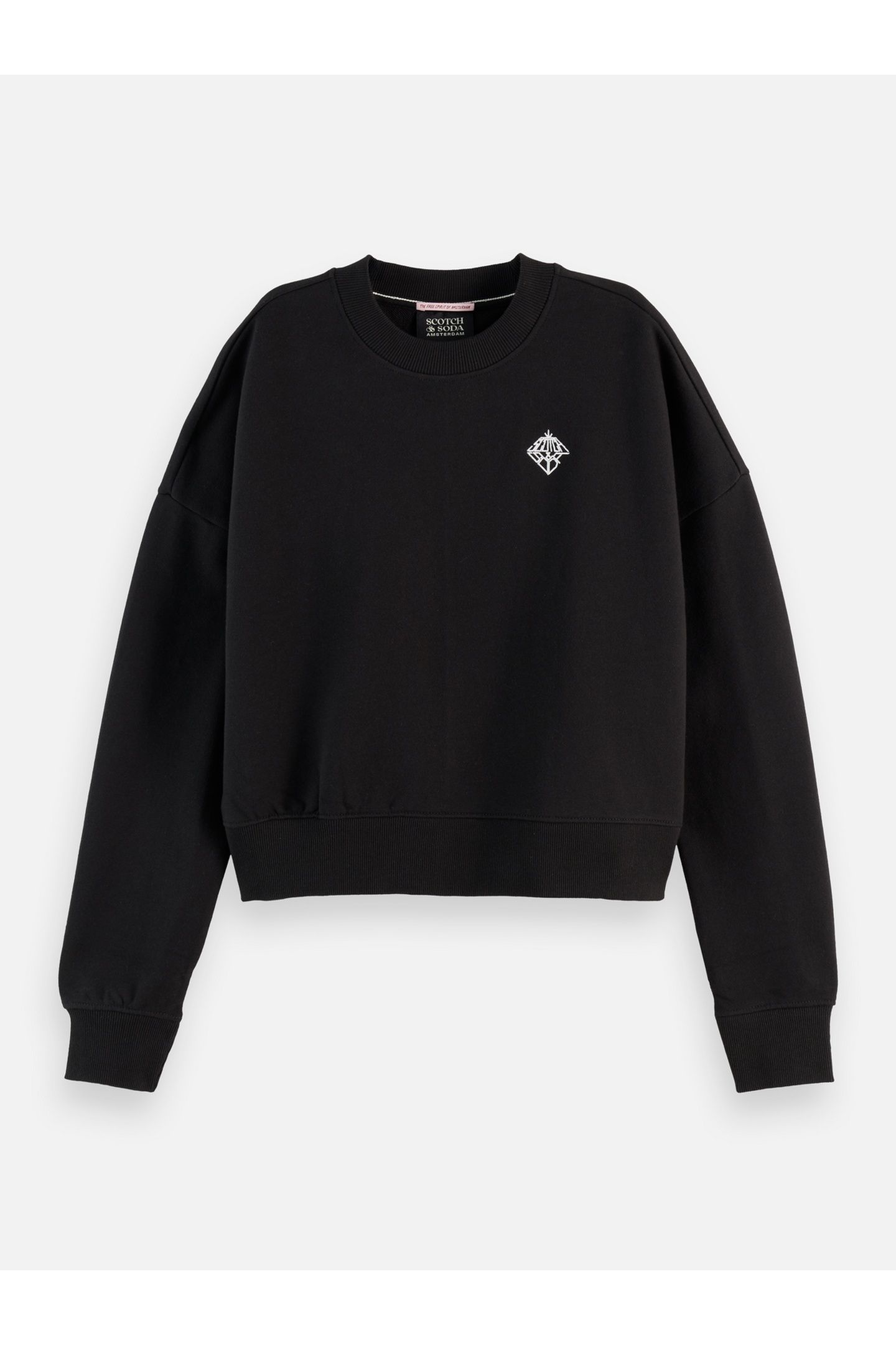 EMBROIDERED LOGO SWEATSHIRT BLACK 4
