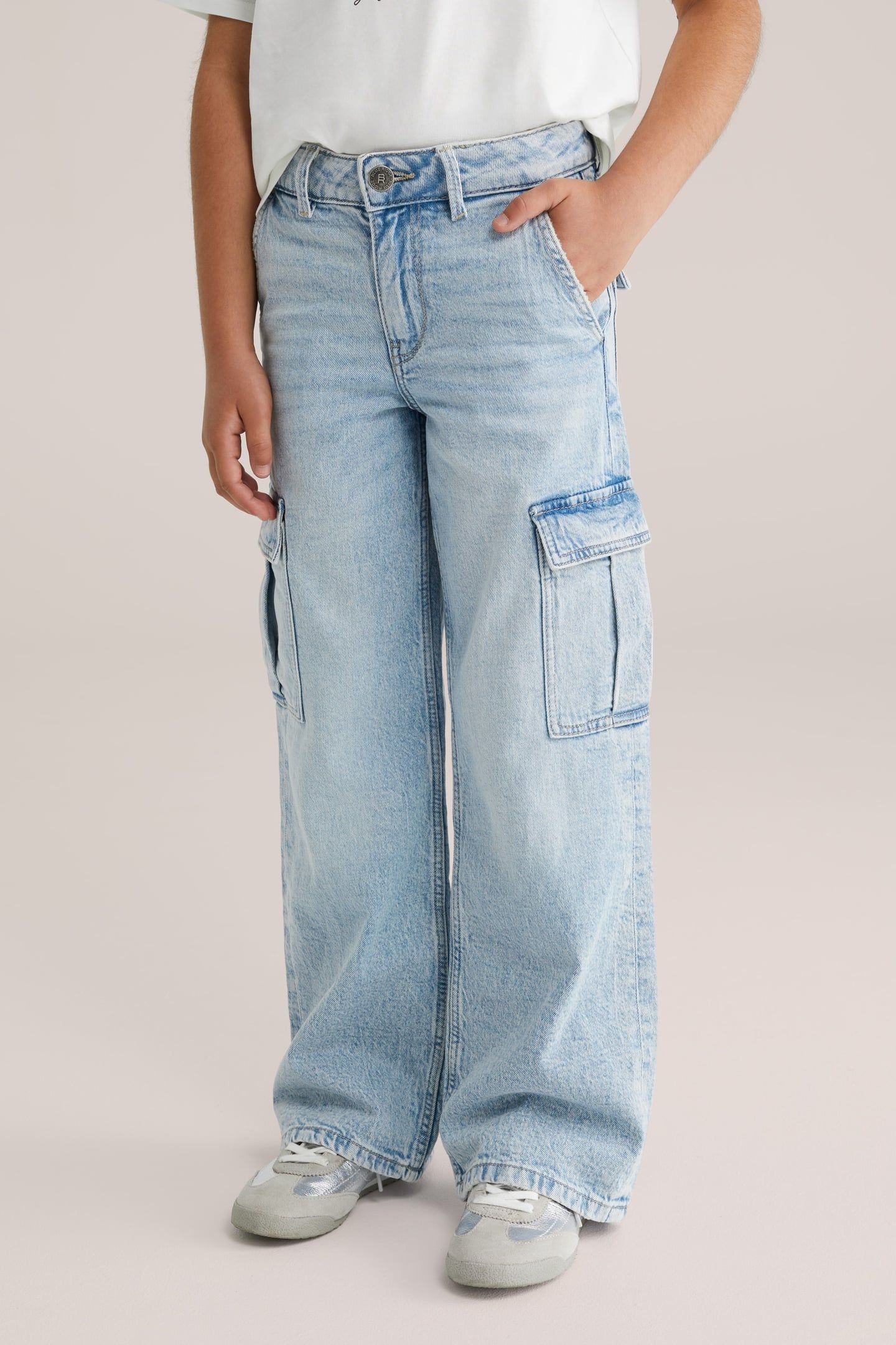 CARGO PANTS LIGHT BLUE 1