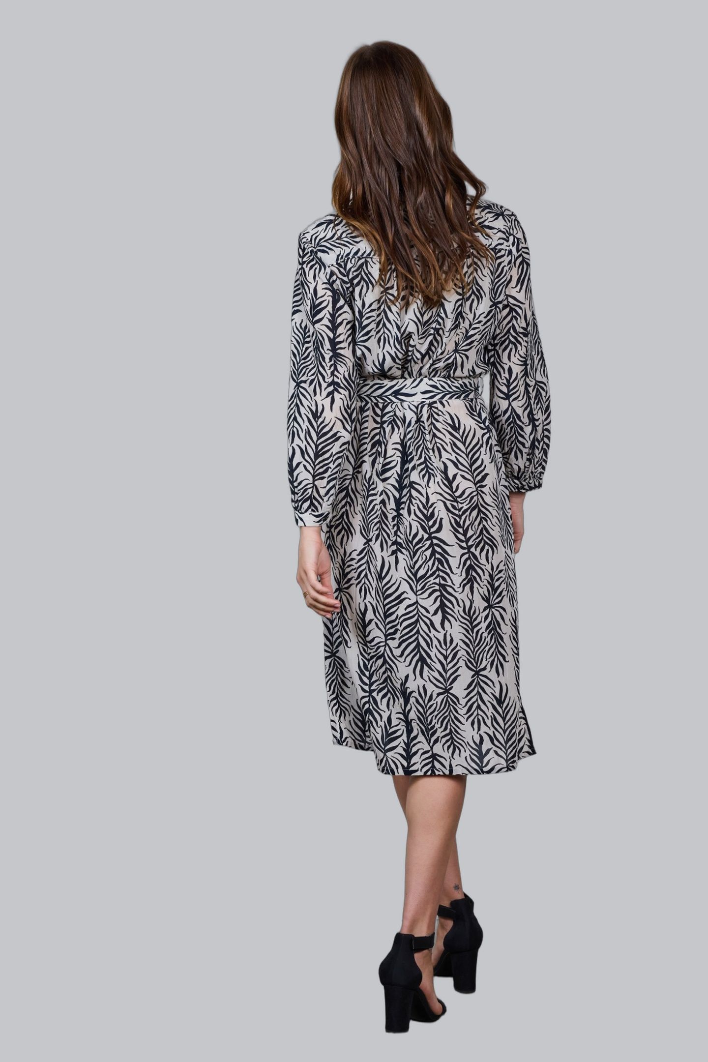 TUNIC PRECIOUS SAND PALM LEAVES PRINT 3