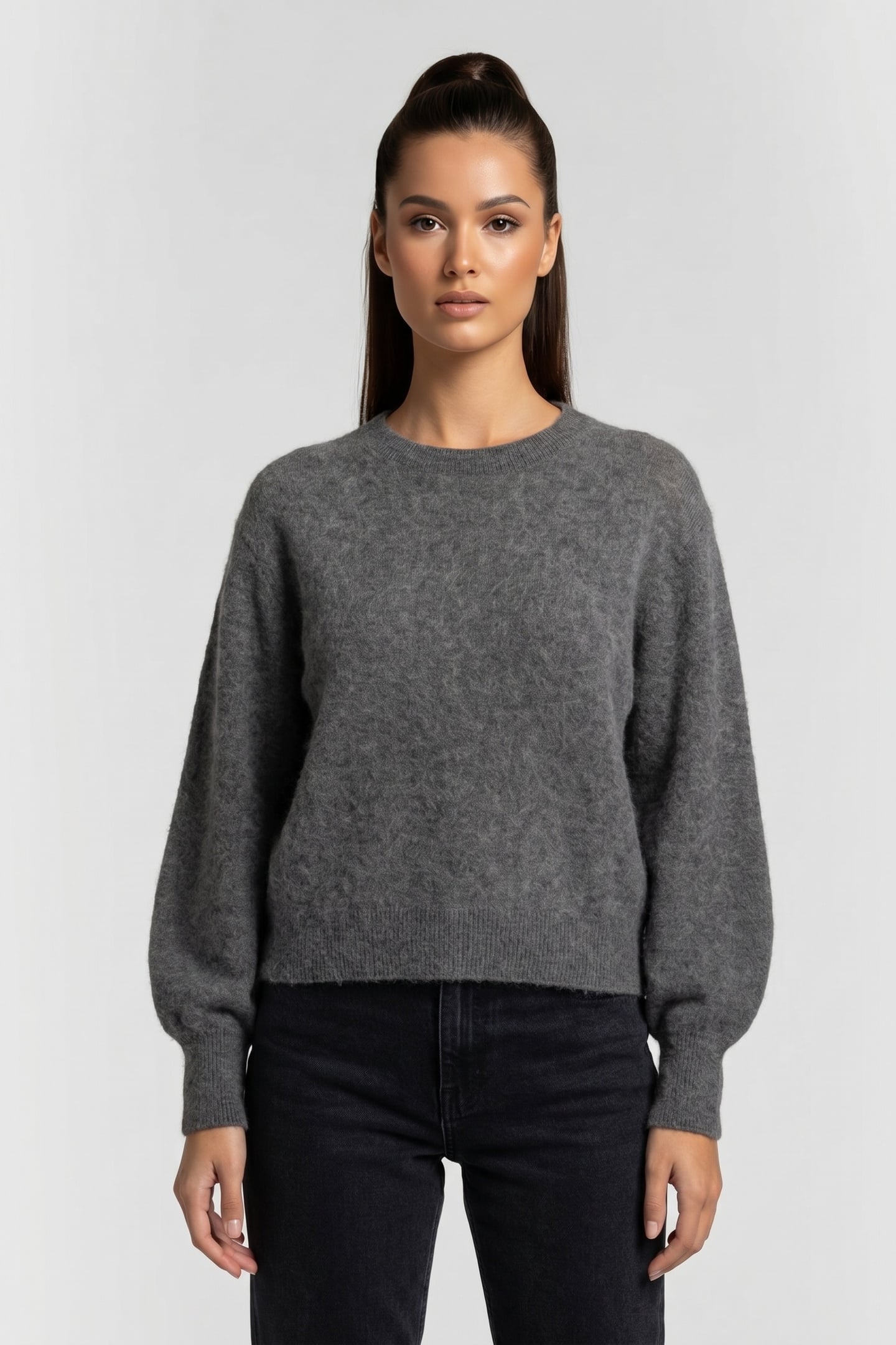 CALLIE CASH JUMPER GREY MARL 1