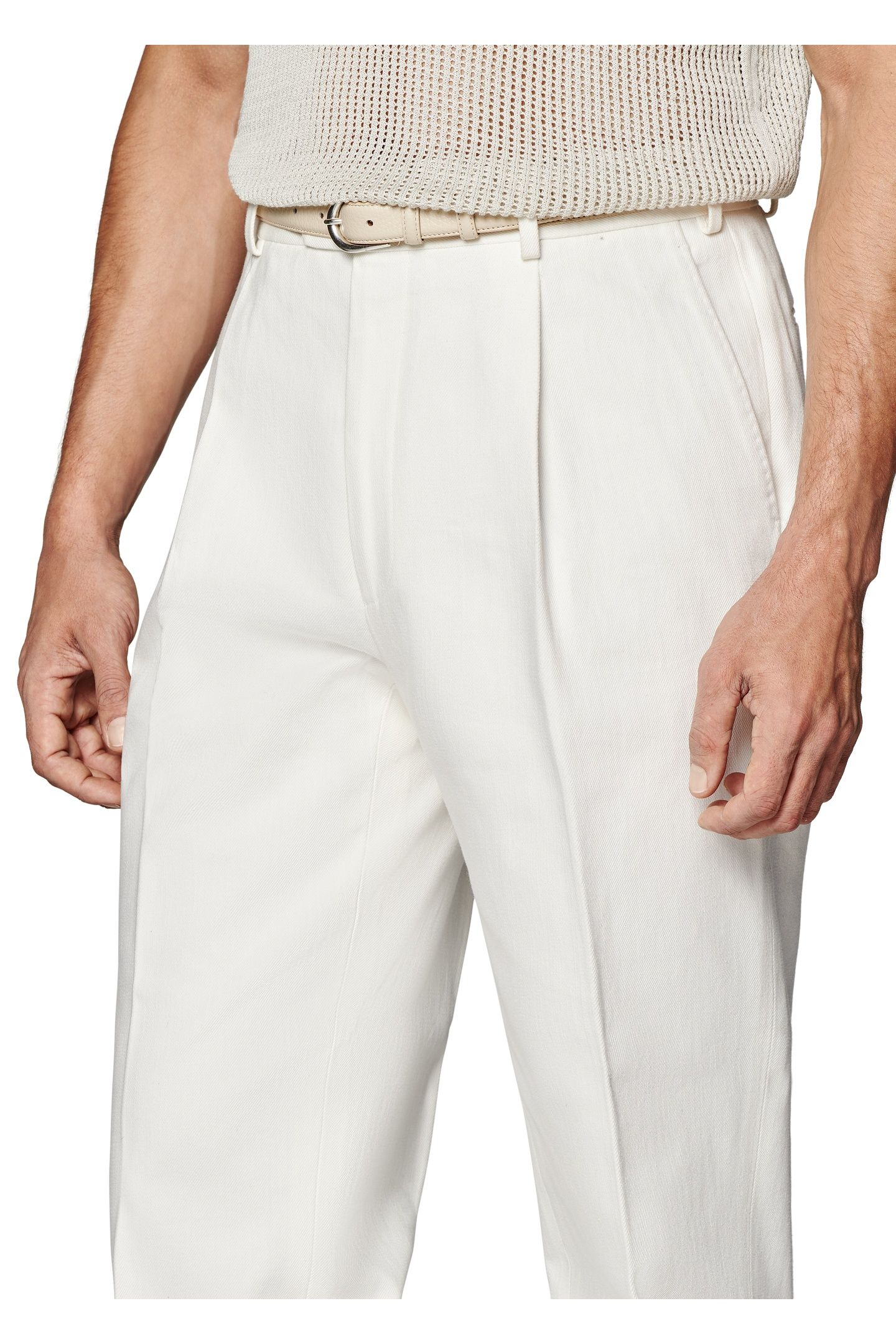 DUCA-OFF-WHITE FORMAL TROUSERS OFF-WHITE 10