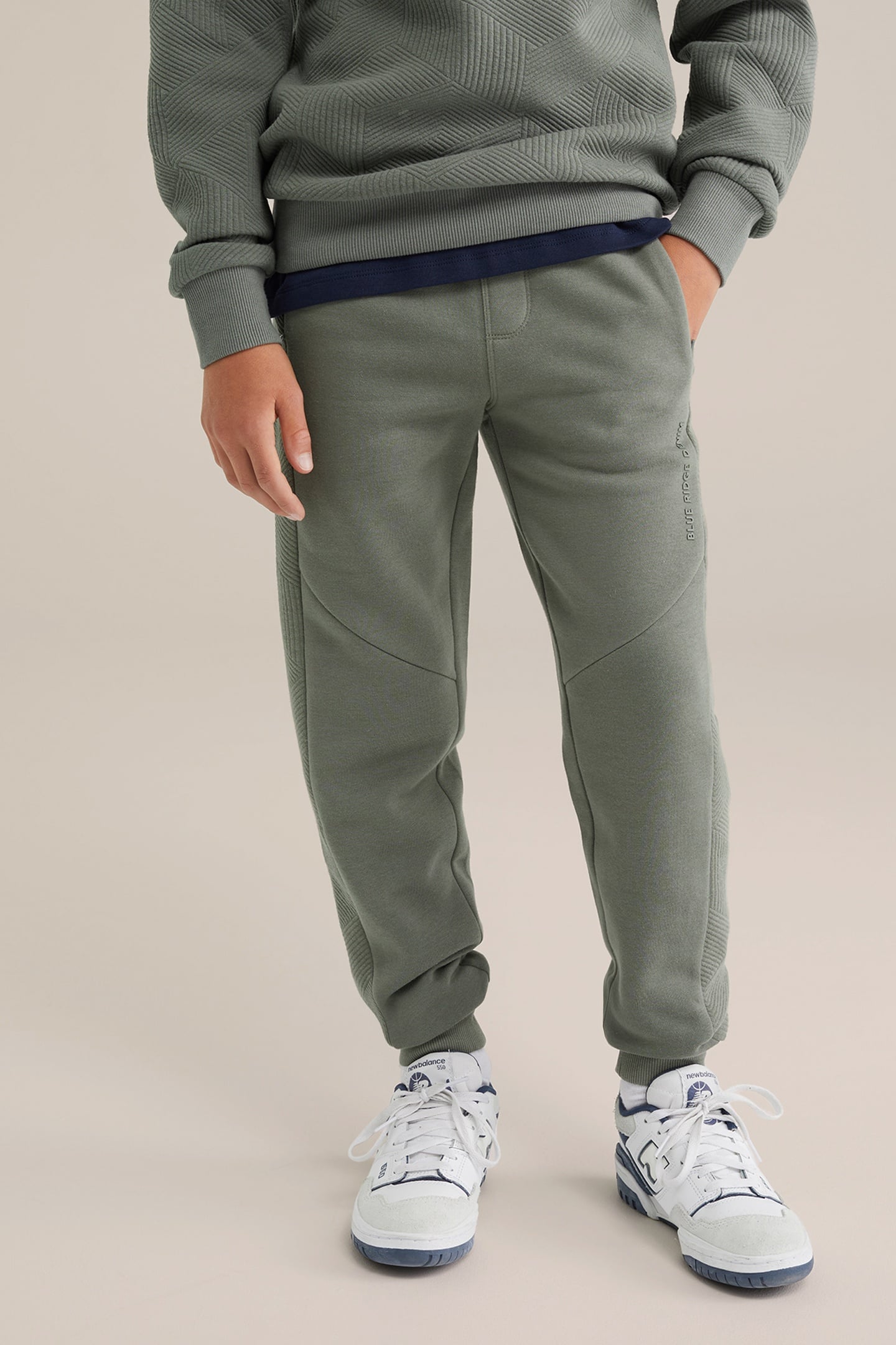 JOGGING PANTS GREYISH GREEN 1