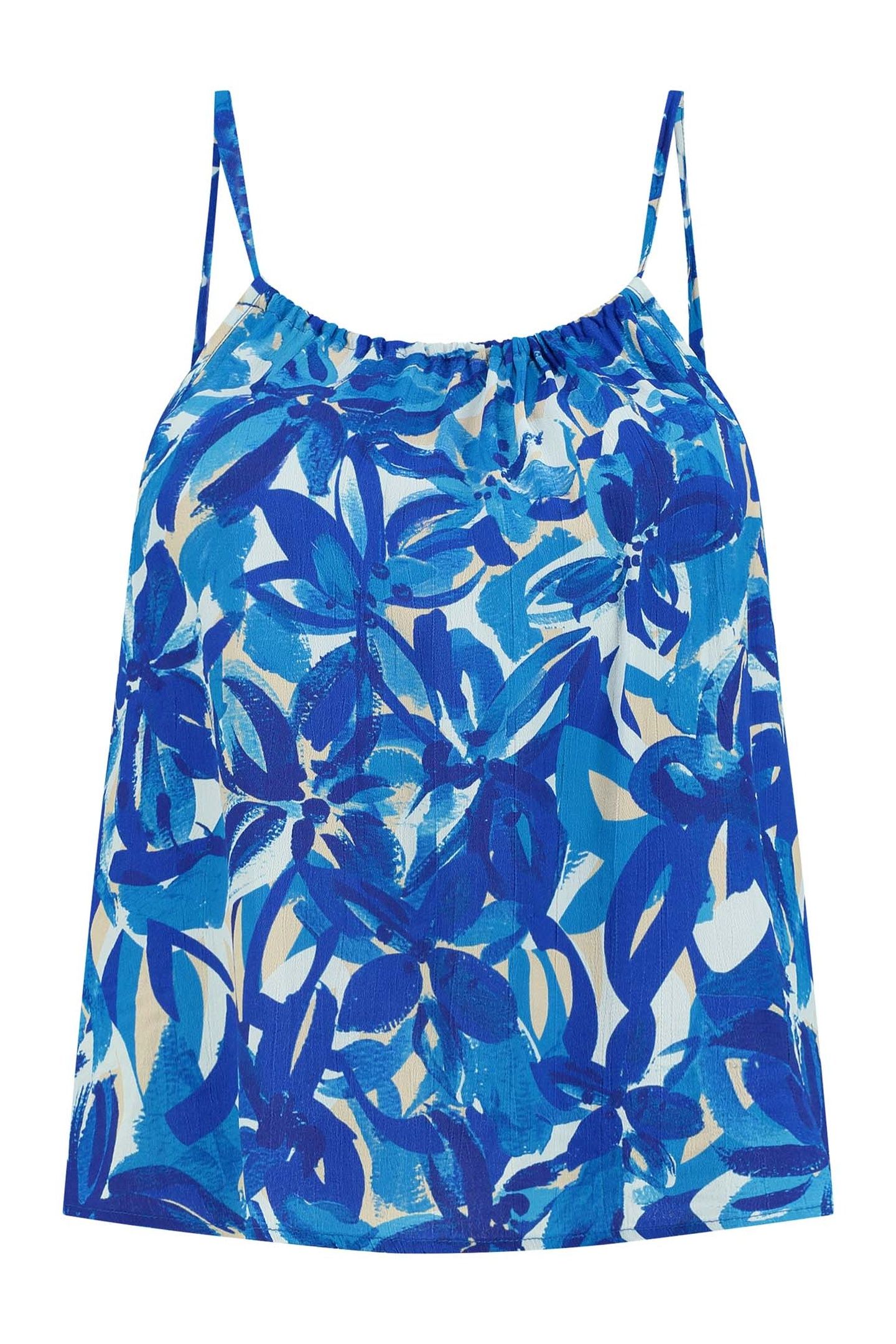 OVIEDO TOP PAINTED FLOWER SPORTS BLUE 4