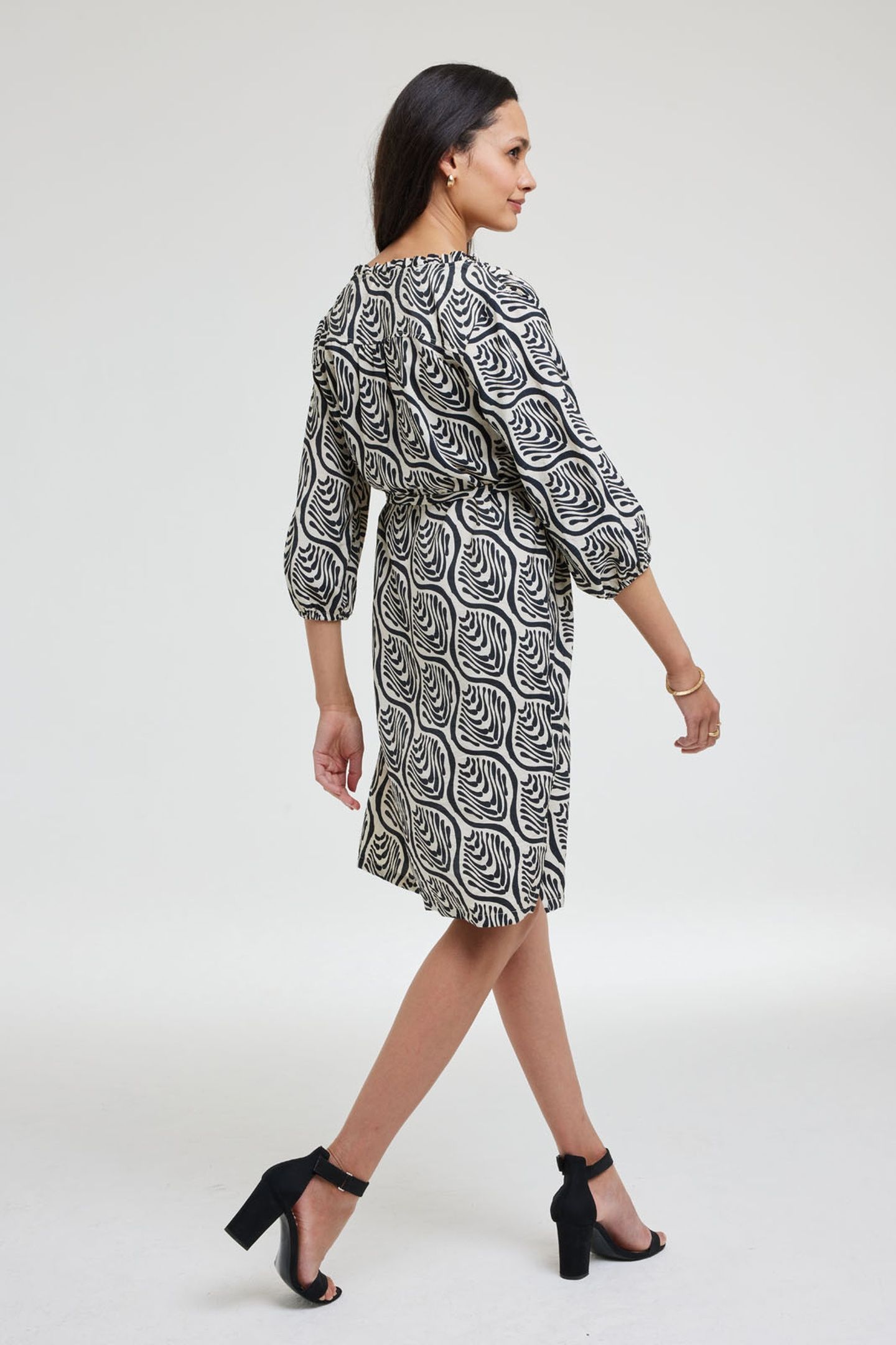 TUNIC ELVI FEATHER GREY WITH PALETTE PRINT 3