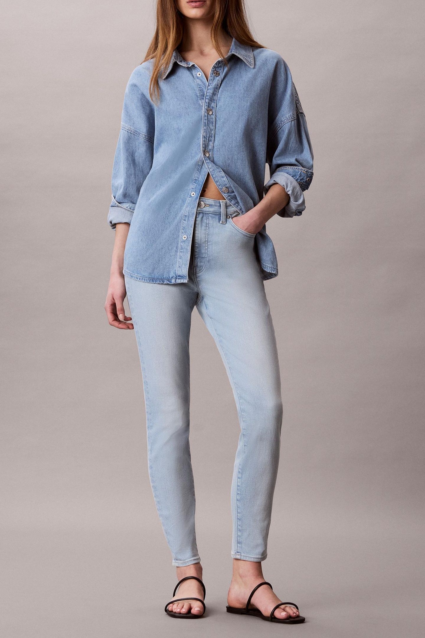 HIGH RISE SKINNY LIGHT OPAL 2