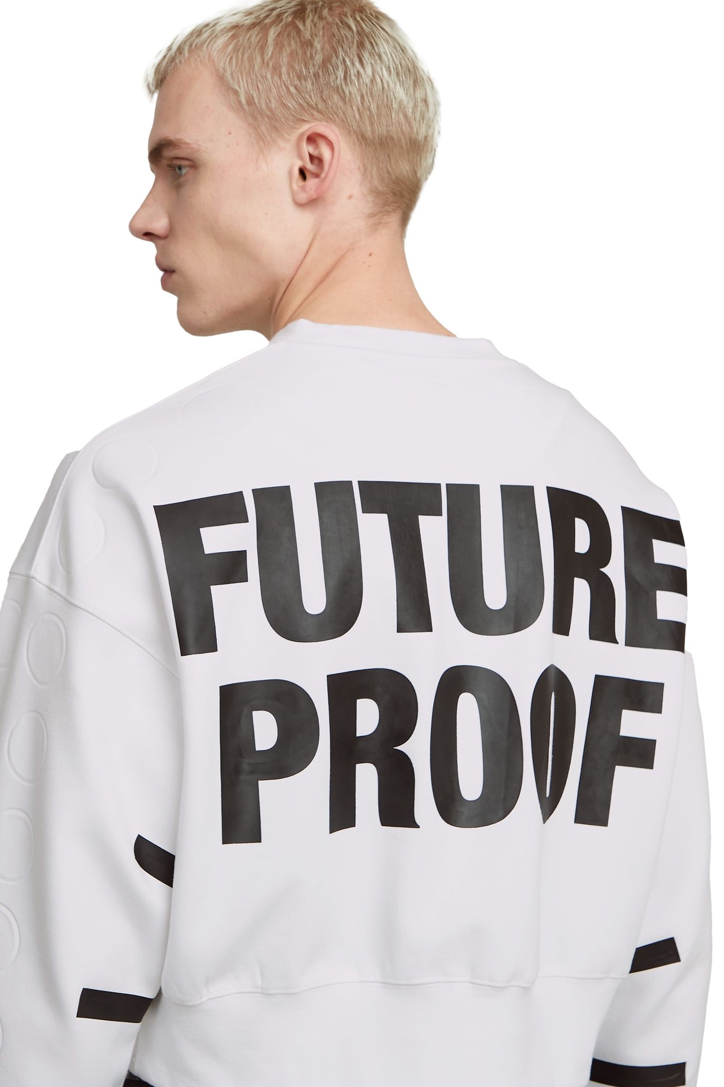 GSXWVB OVERSIZED SHORT SWEAT WHITE 4