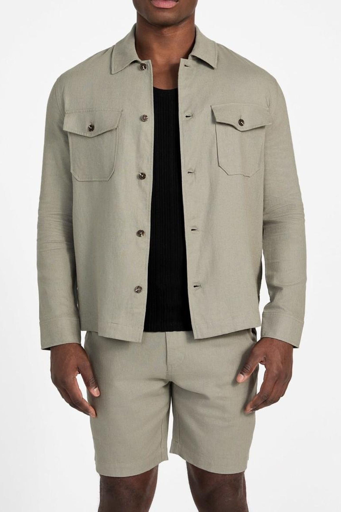 GUESS ECO FLETCHER LINEN OVER SAGE PLANT MULTI 3