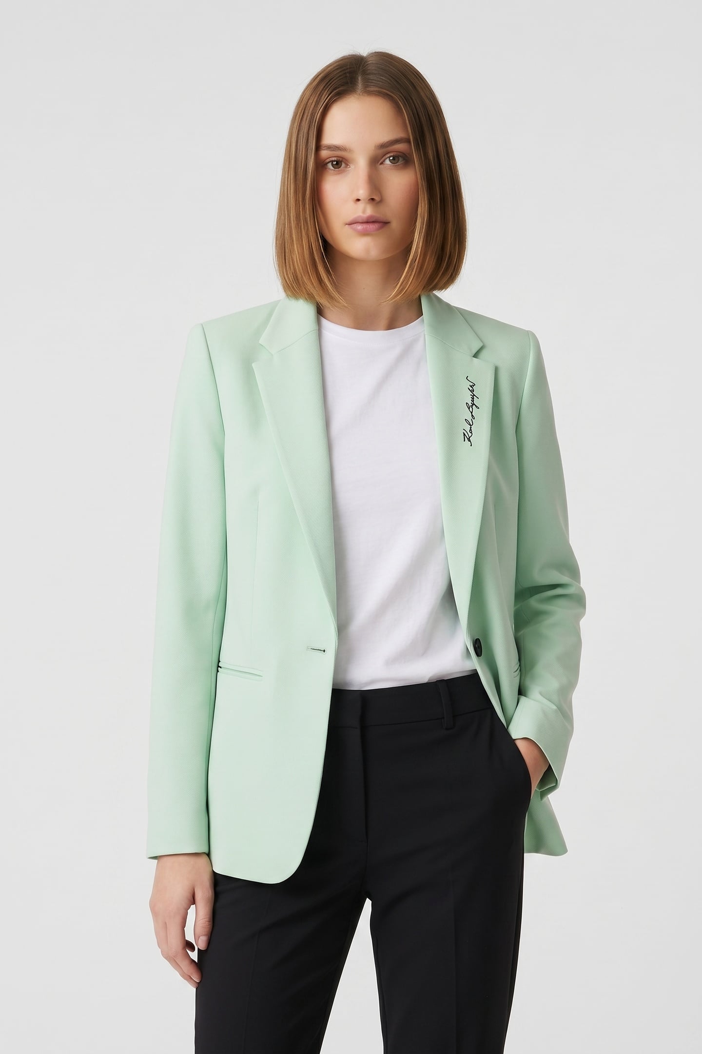 PUNTO BLAZER PASTEL GREEN 1
