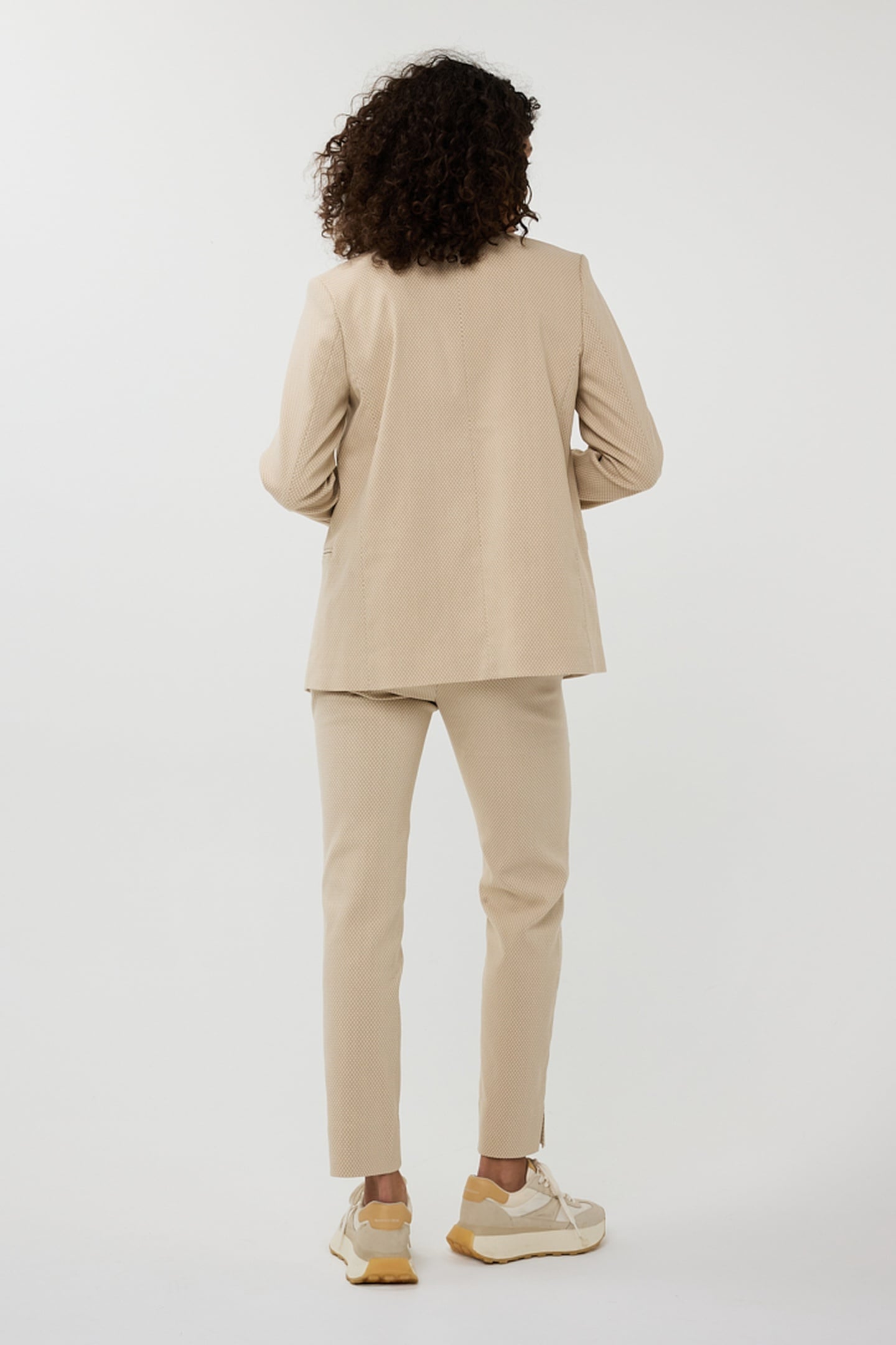 BLAZER JACQUARD SQUARE SAND 4