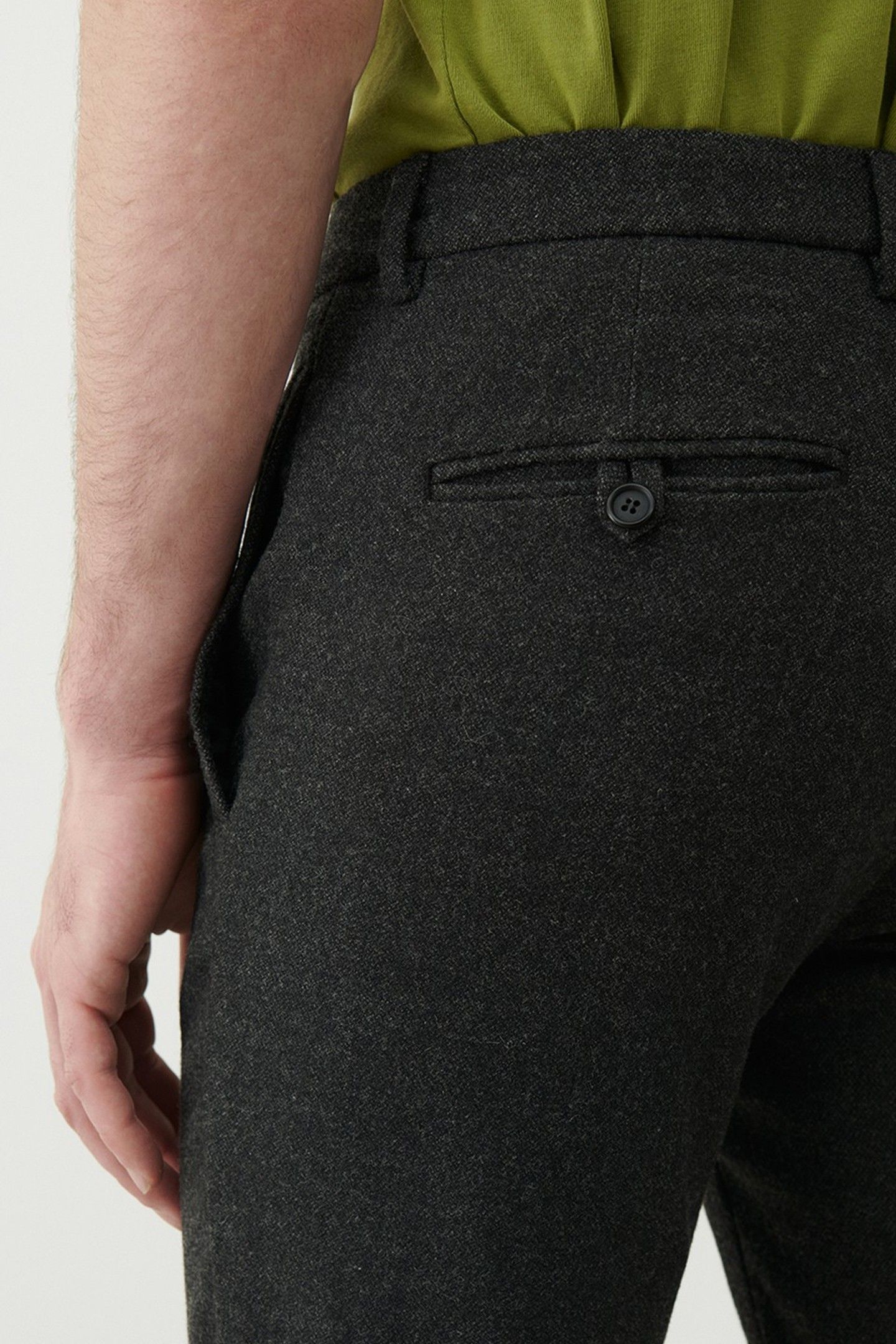 WEFTOWN PANT ANTHRACITE CHINE 6