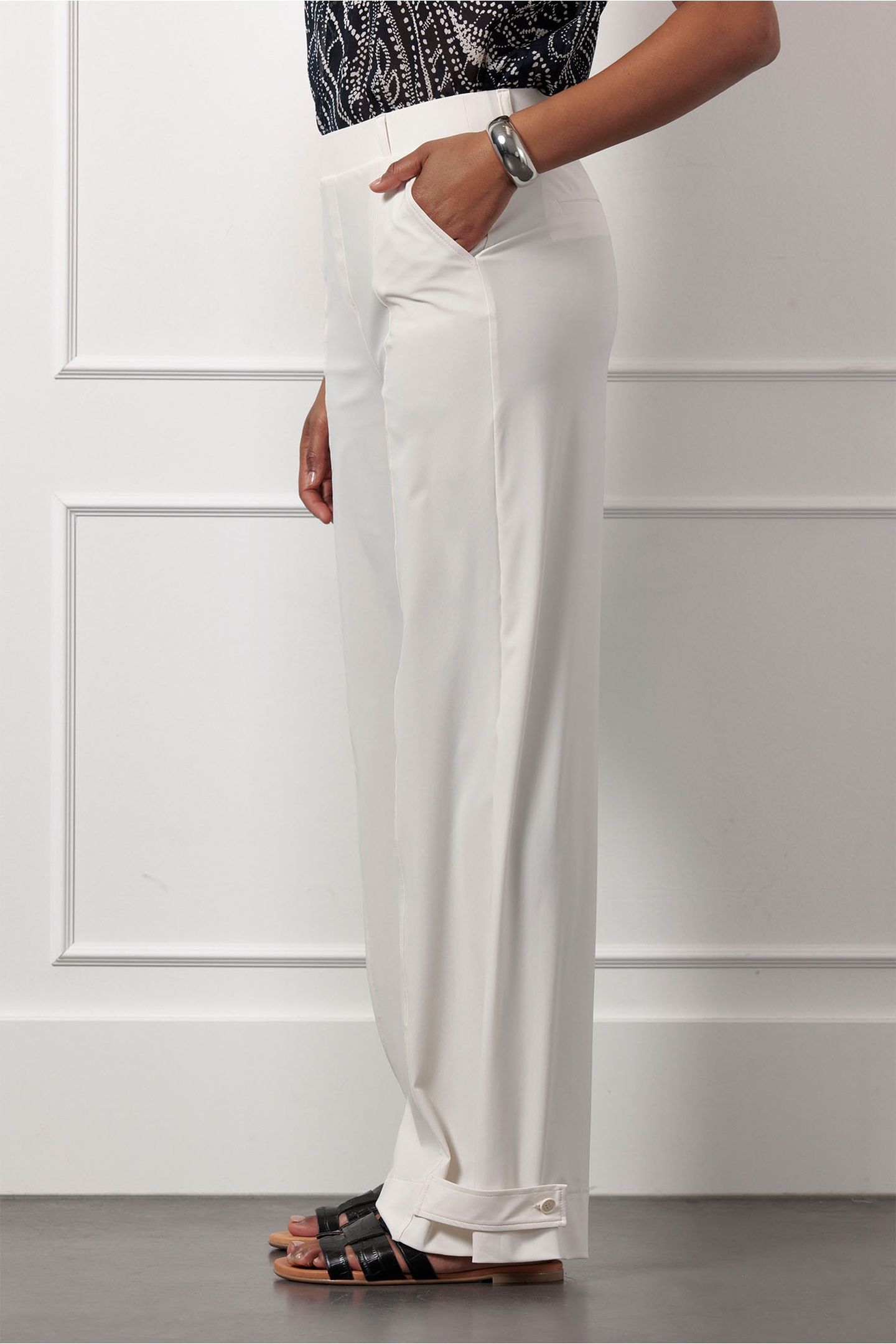 JANA TROUSERS ECRU 4