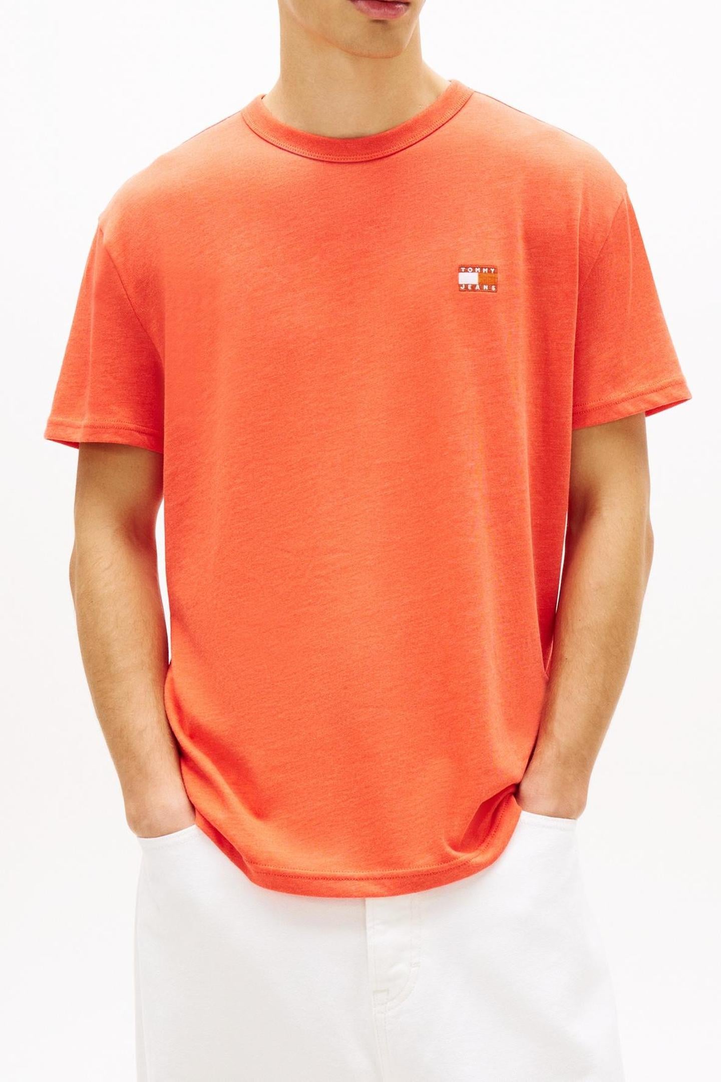 TJM REGULAR BADGE TEE HORIZON HEATHER 1