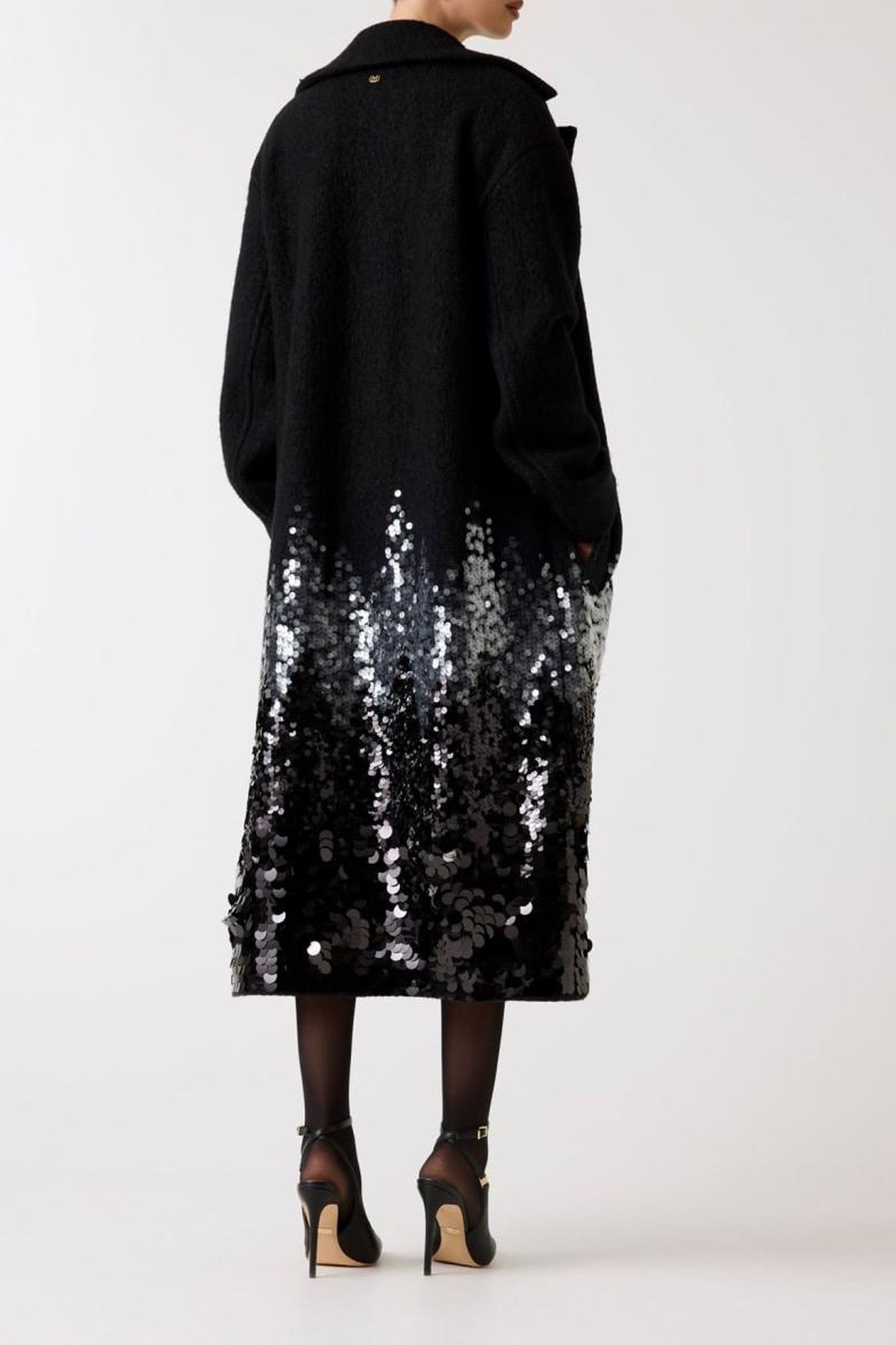 VICKY SINGLE BREAST SEQUINS JET BLACK 3