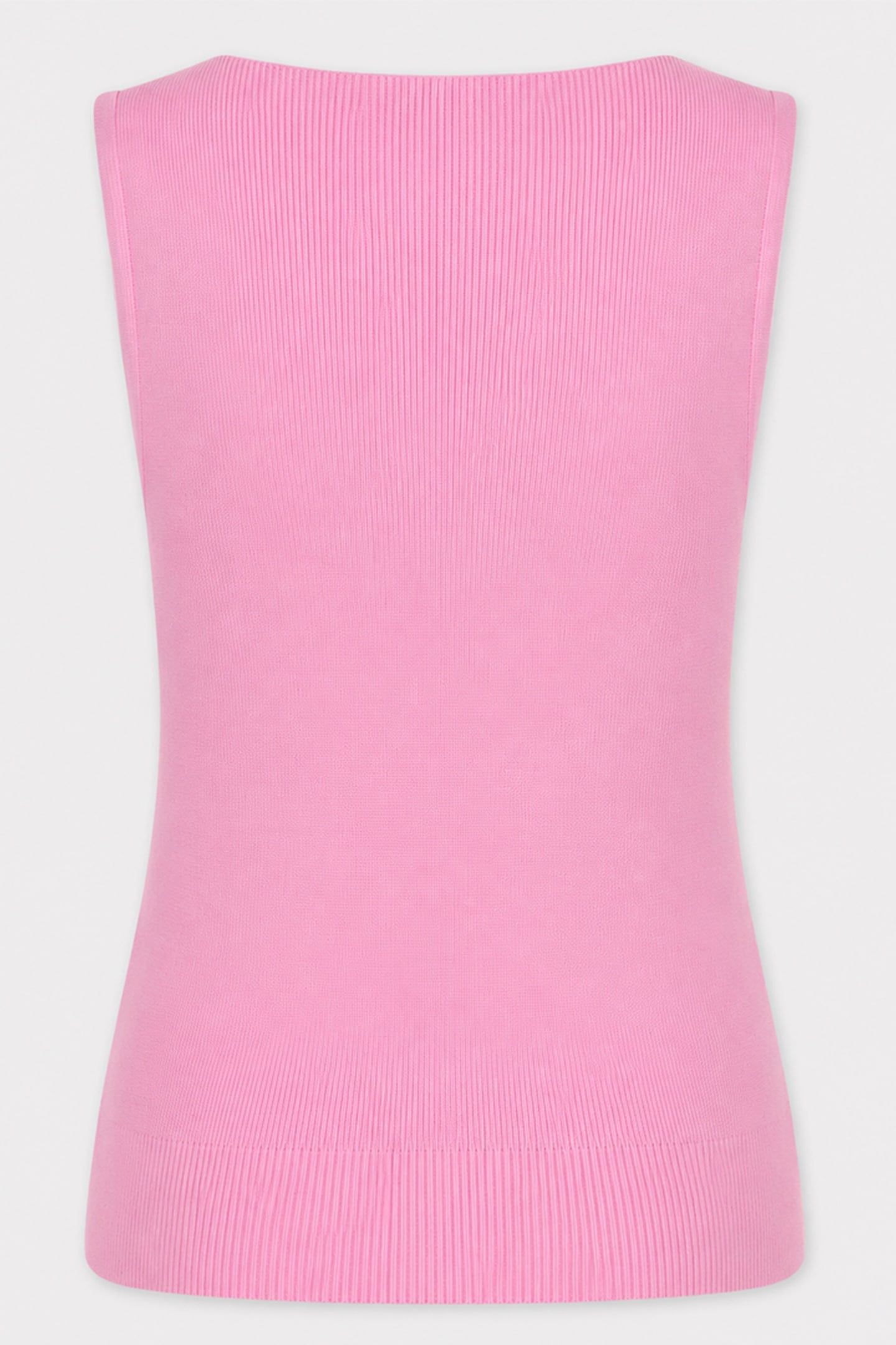 TOP RIB V-NECK PASTEL PINK 2