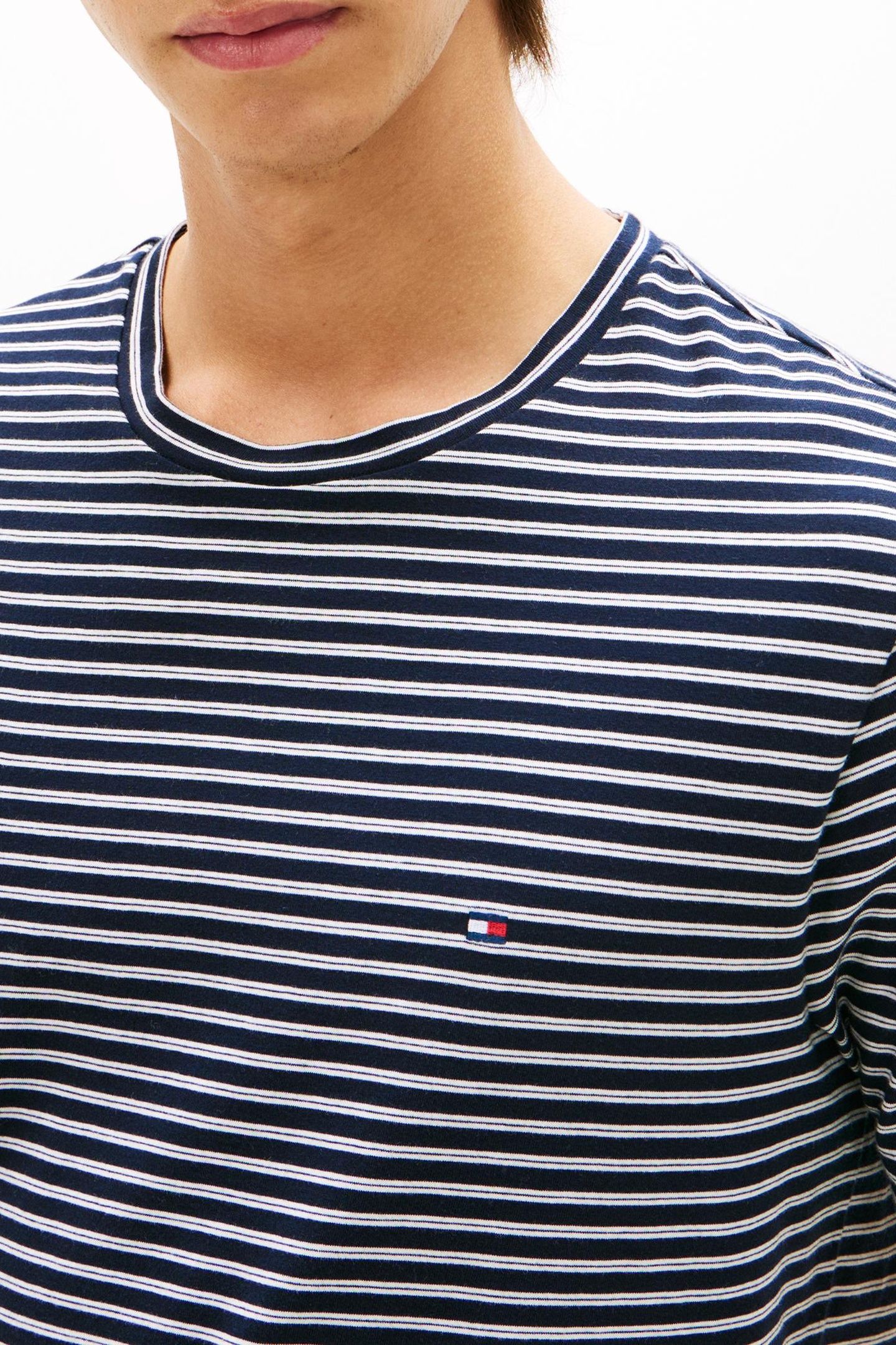 ESSENTIAL SEASONAL REGULAR FIT T-SHIRT DESERT SKY/ECRU STRIP 5