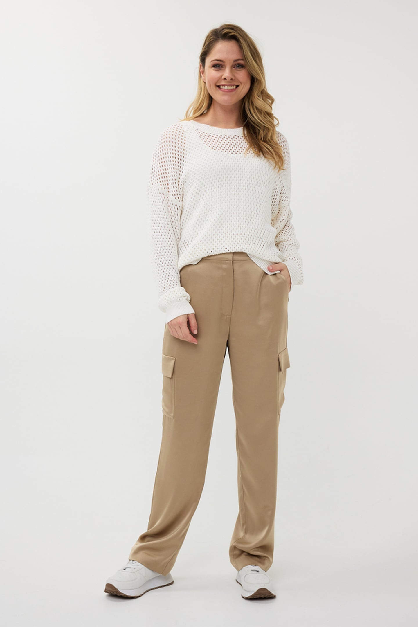 SWEATER COTTON SEQUINS OFF WHITE 1