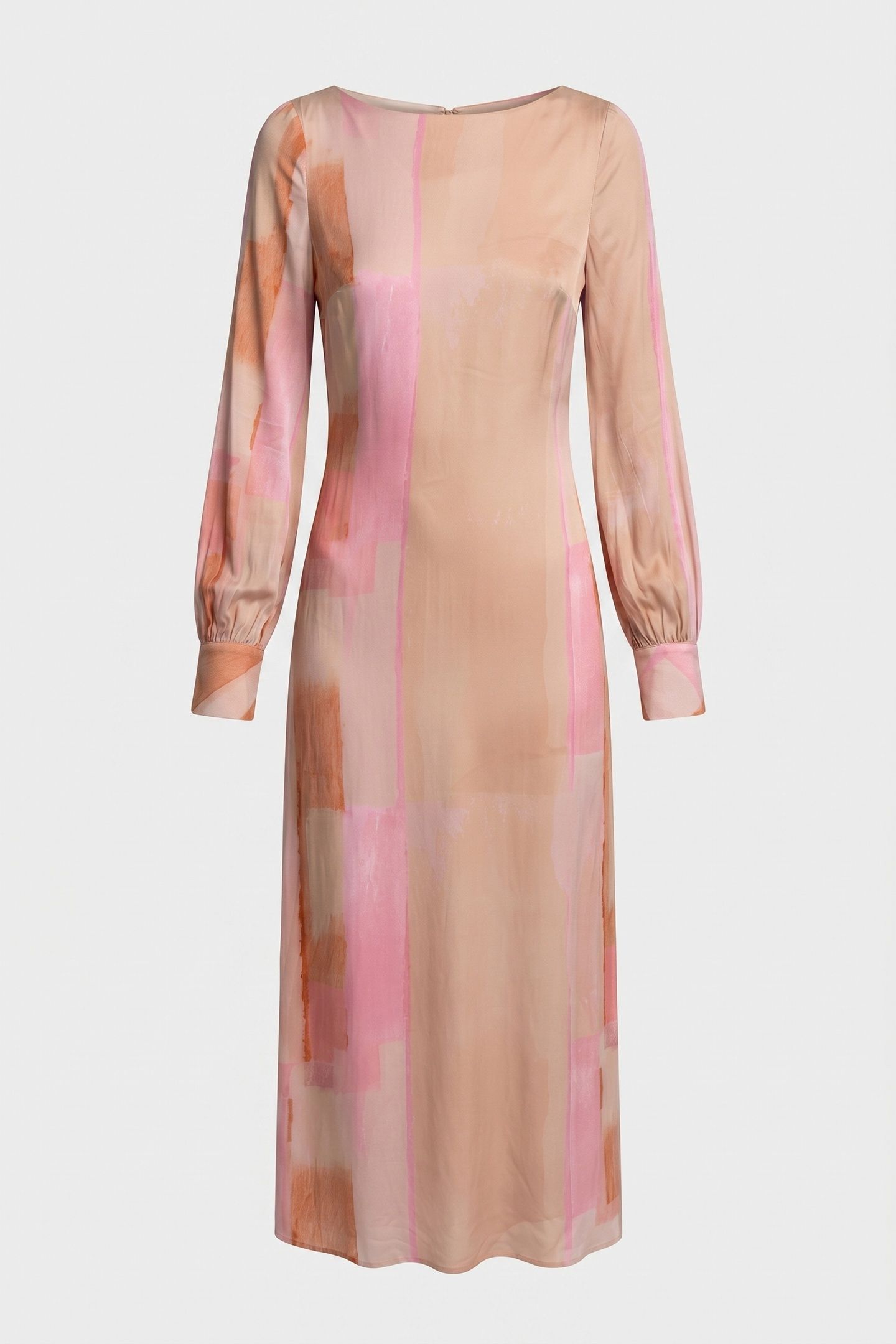 NENA PRINTED DRESS PINK 4