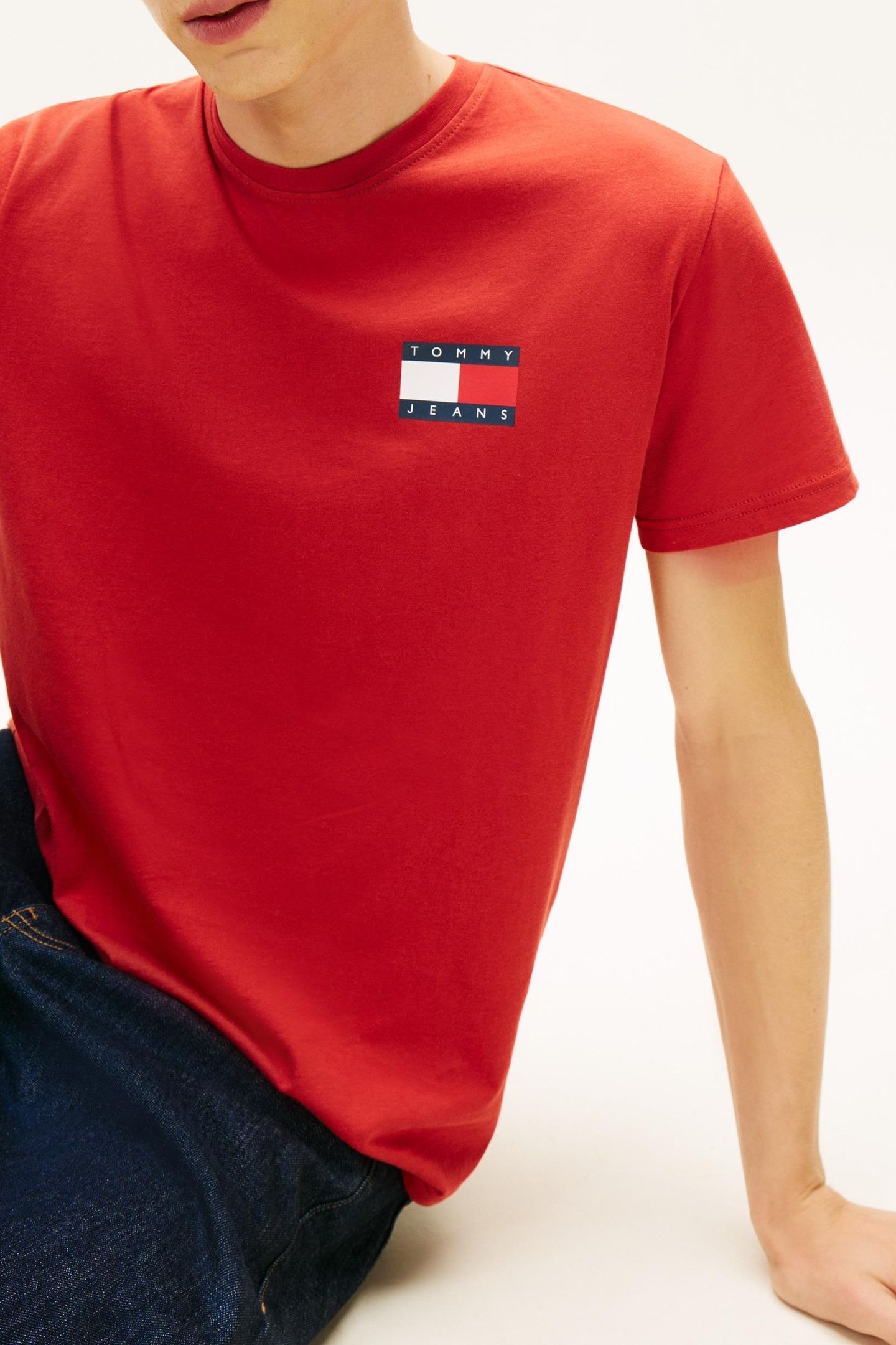 TJM SLIM ESSENTIAL T-SHIRT TERRACOTTA RED 7