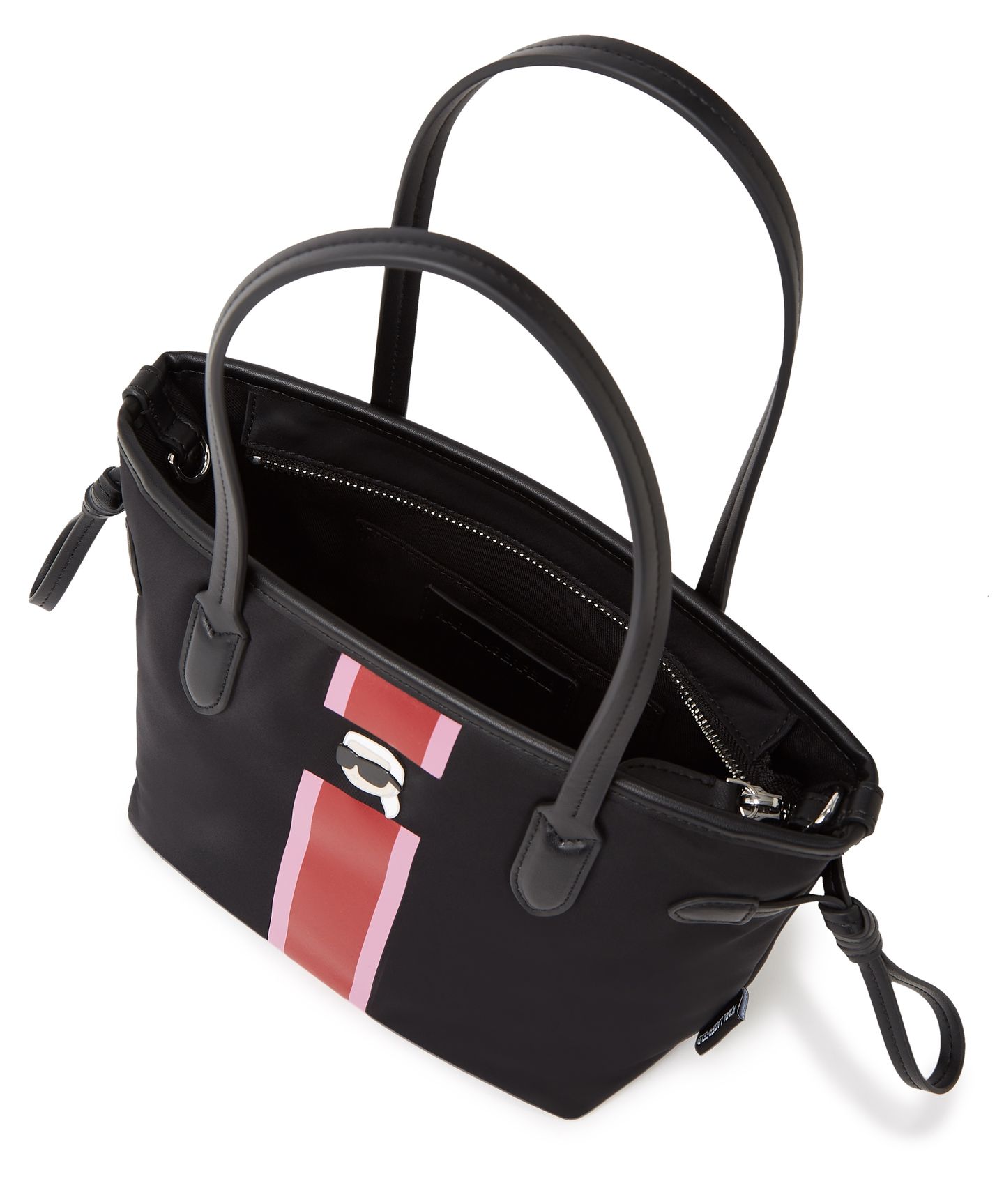 IKON NYLON STRIPE SM TOTE BLACK 2