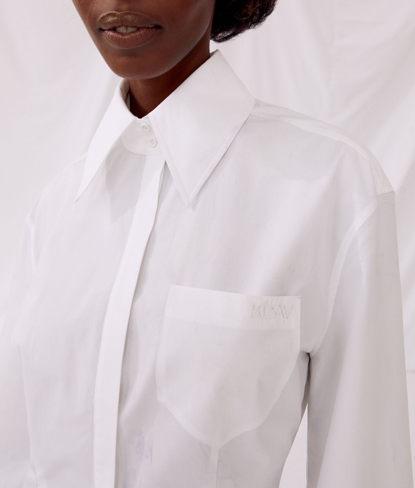 KLXAV POPLIN SHIRTDRESS WHITE 7