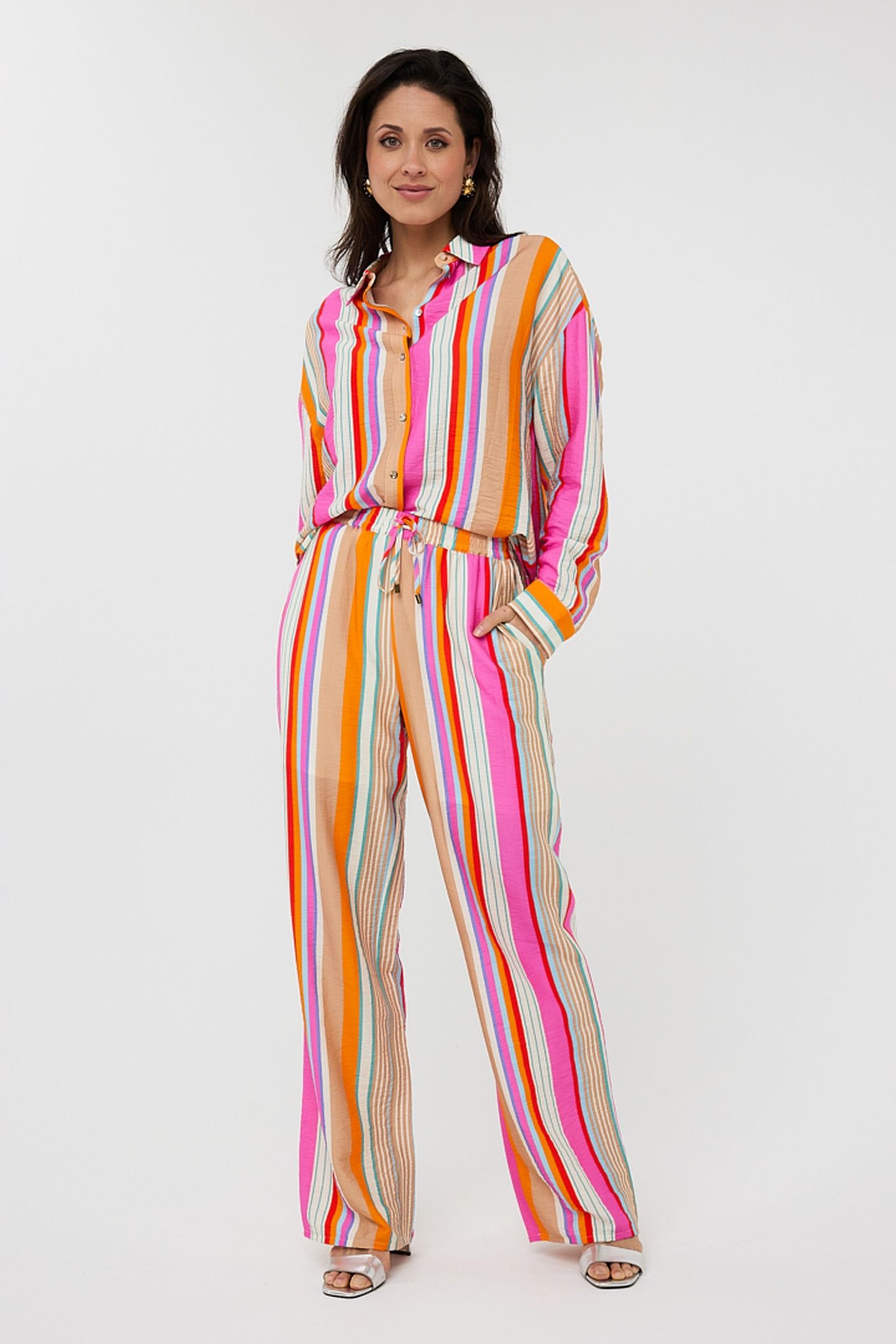 TROUSERS WIDE STRIPED PRINT 2