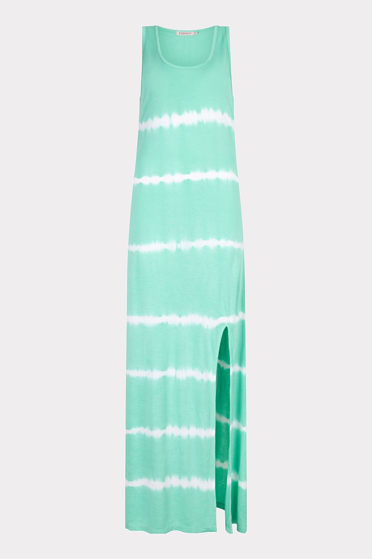 DRESS LONG SPLIT TIE DYE GREEN 4