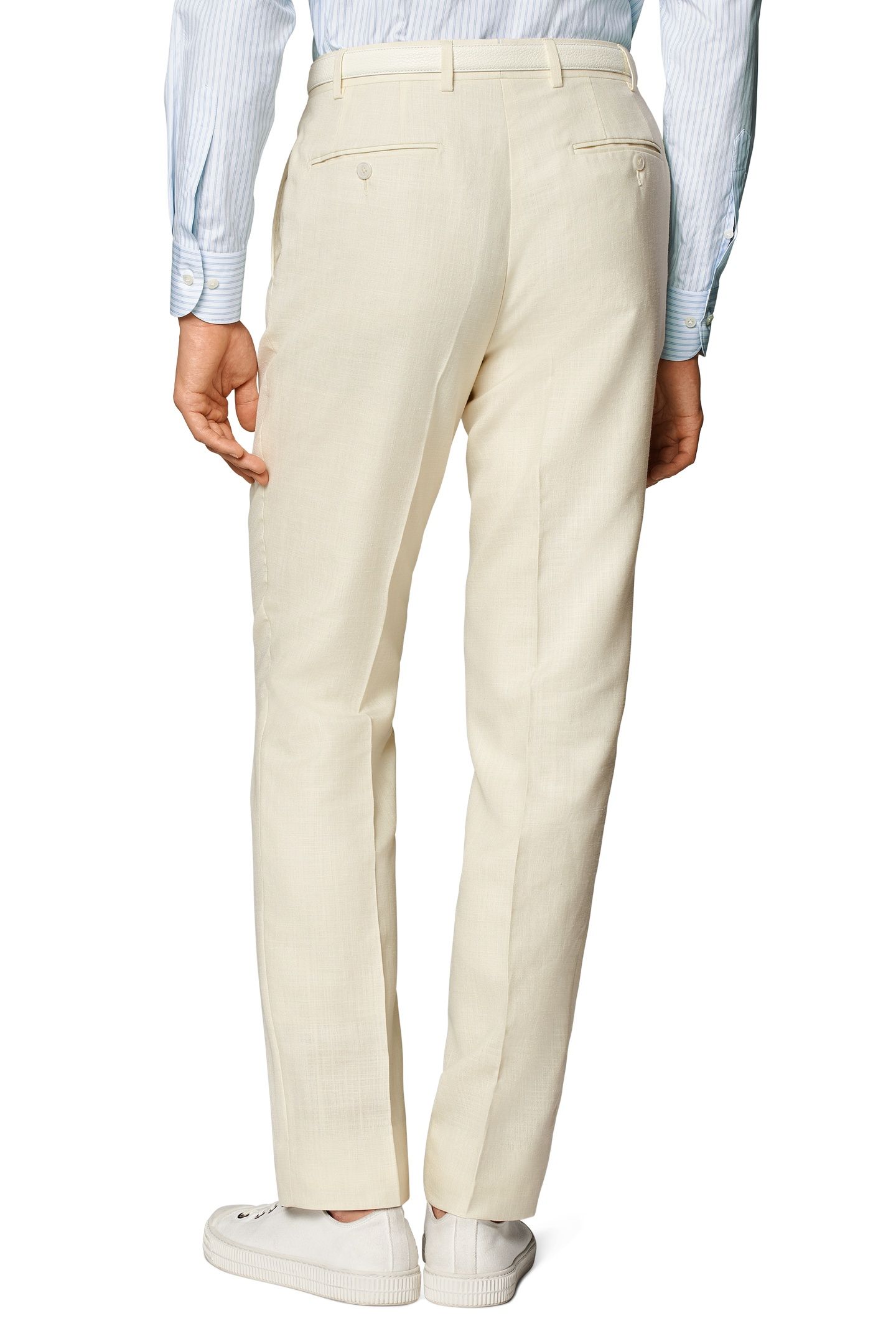 ROMA-OFF-WHITE-WOOL SILK LINEN NESTED SUITS OFF-WHITE 4