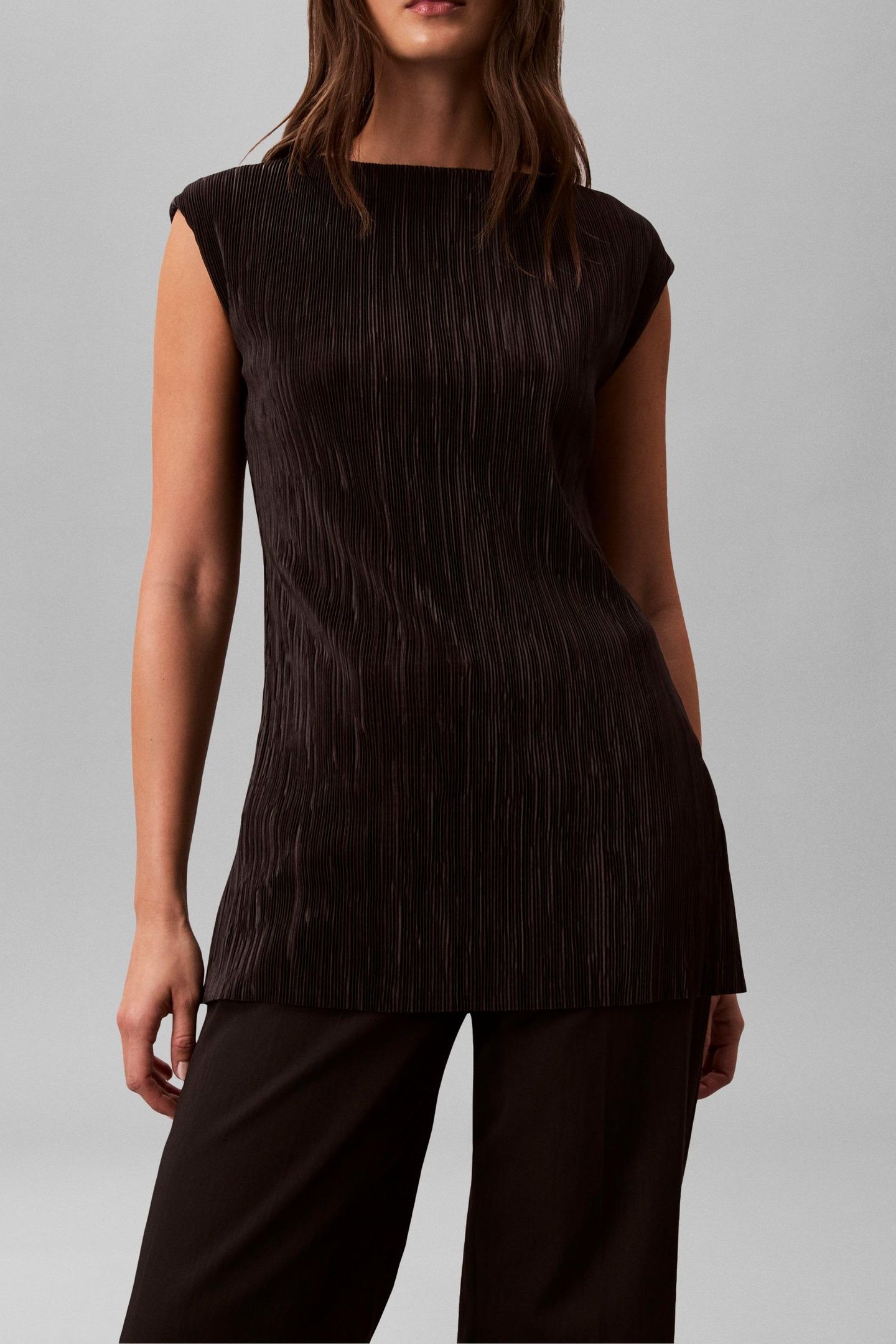 SL PLISSE TUNIC BLACK 2