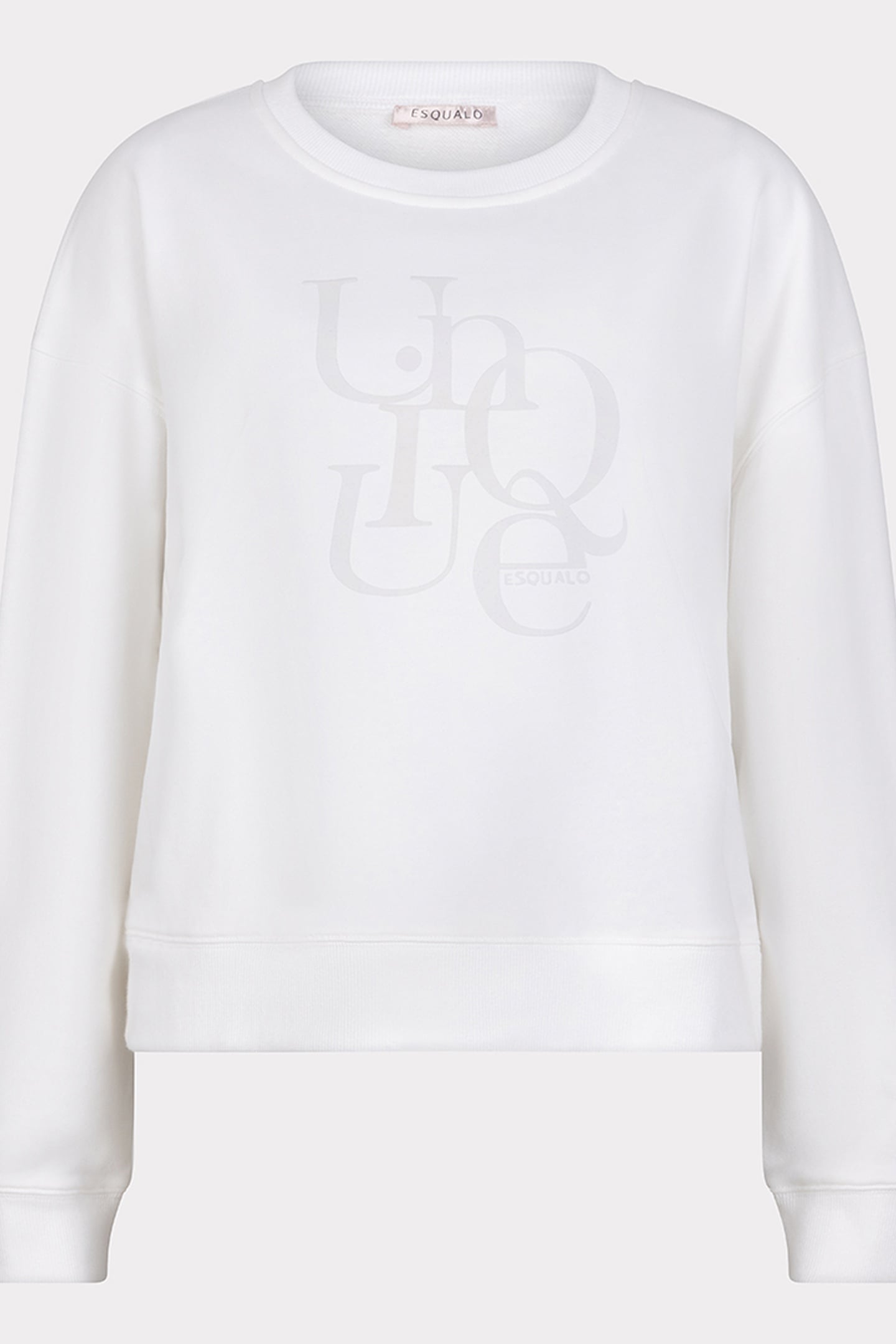 SWEATER FLOCK PRINT “UNIQUE OFF WHITE 4