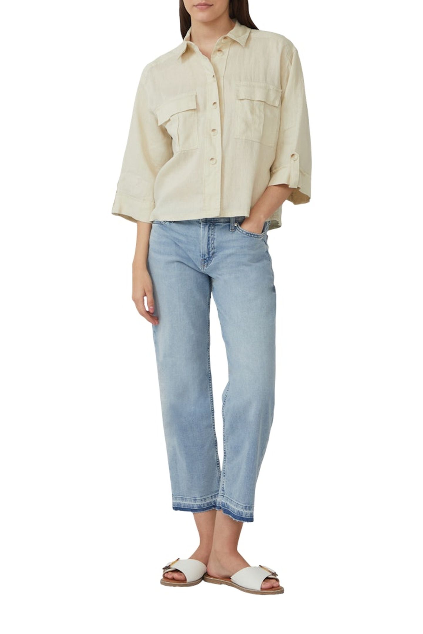 S.OLIVER BLOUSES BEIGE 2