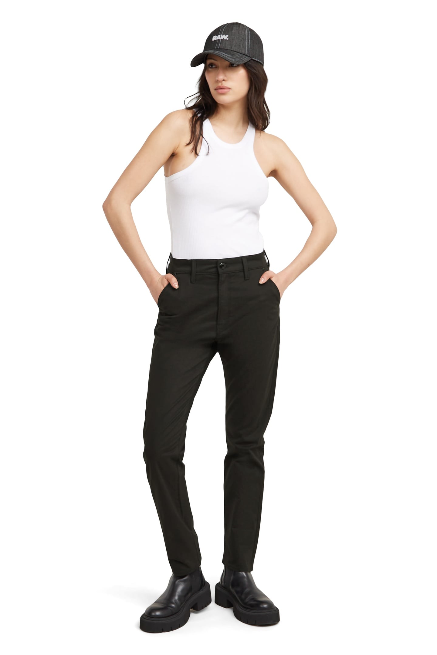 SLIM CHINO BLACK 1