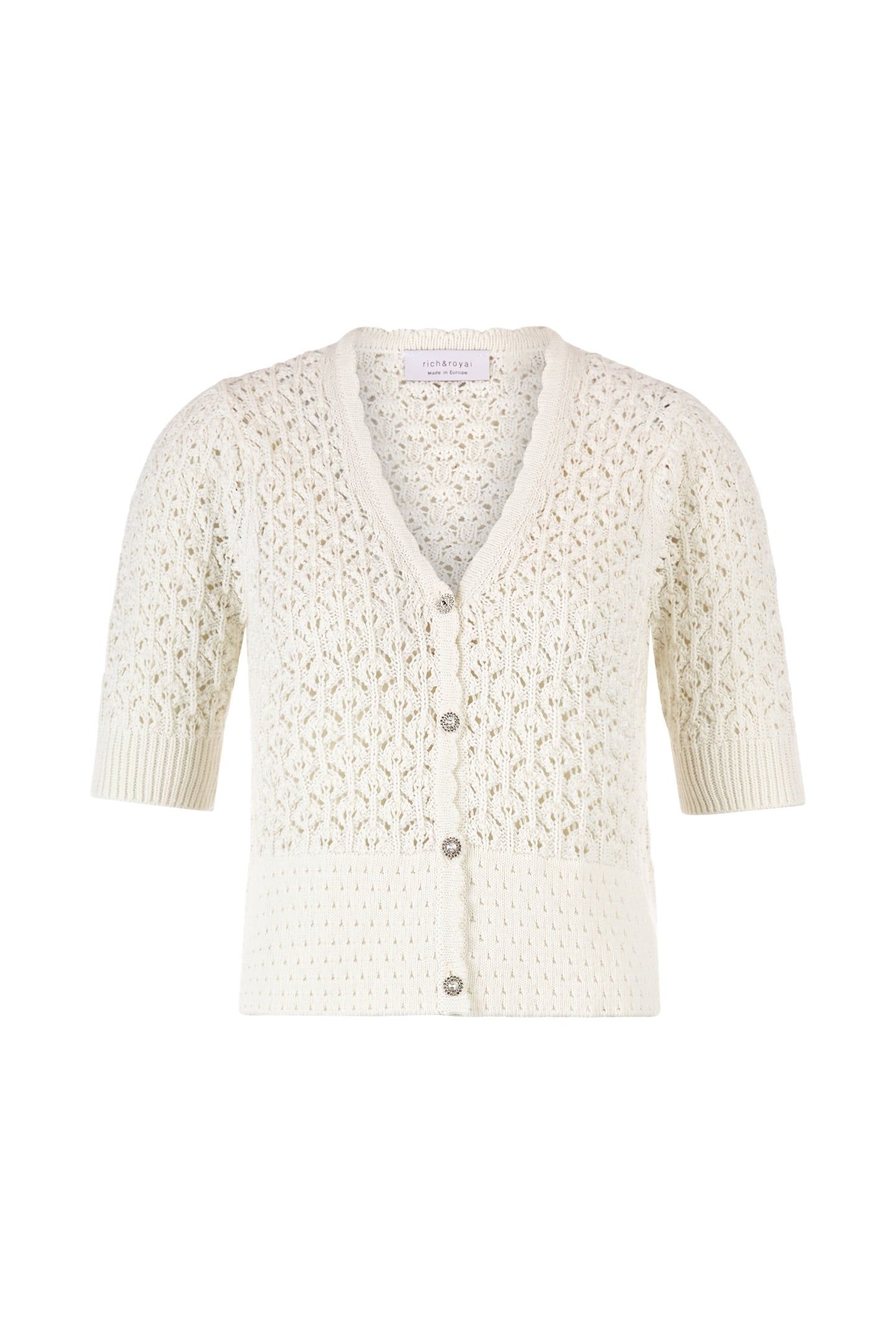 AJOUR CARDIGAN PEARL WHITE 4
