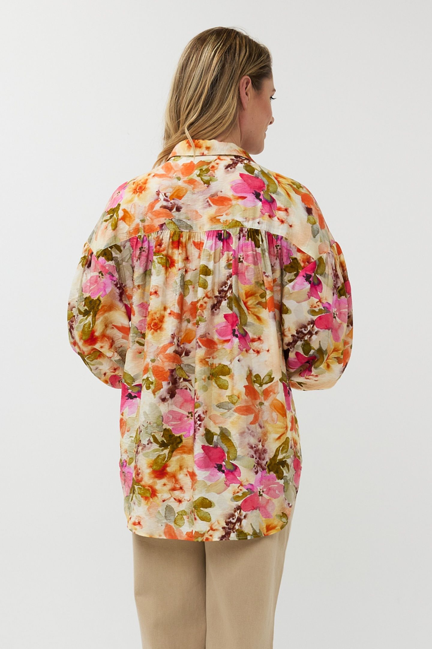 BLOUSE OVERSIZED FLORAL GARDEN PRINT 4