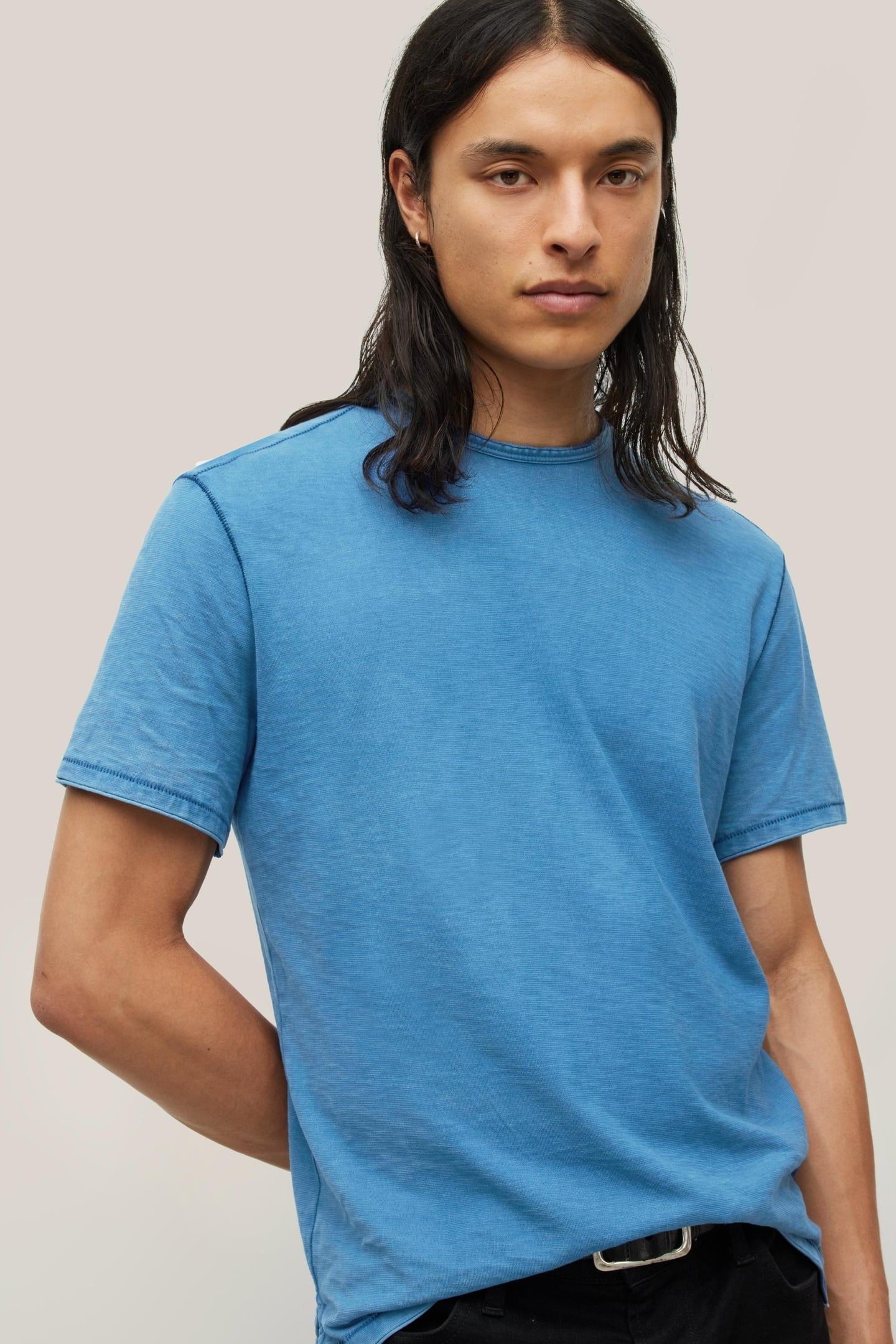 ASHE SS PIMA COTTON SLUB CAPRI BLUE 2