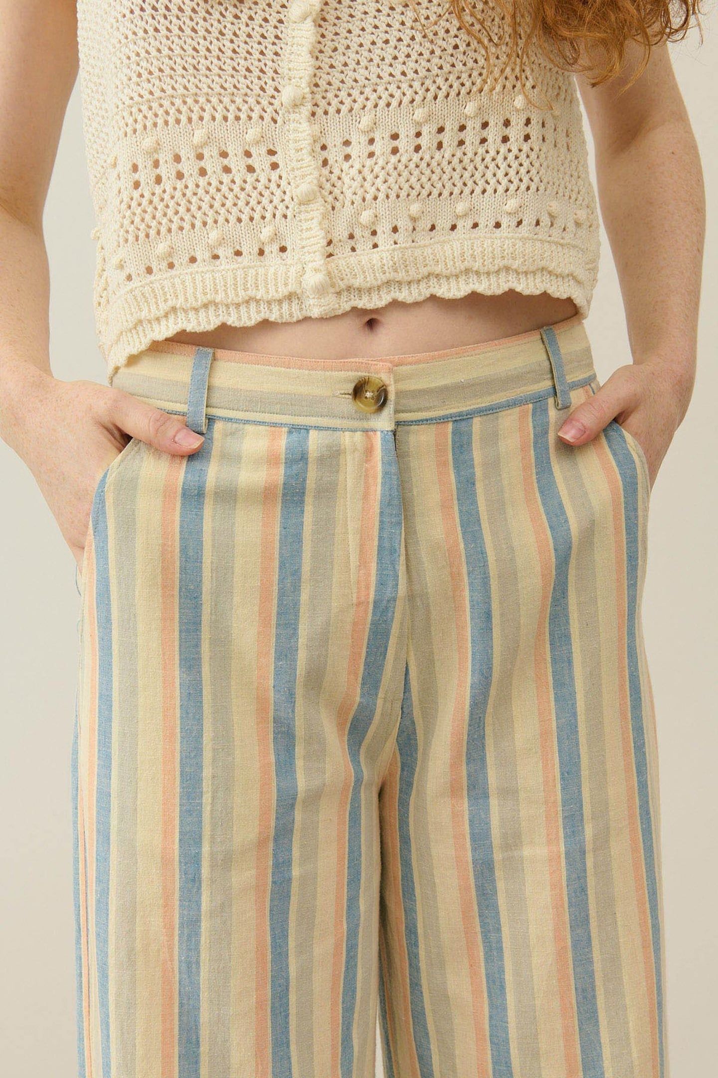 PANTS NOVINO SAND RIVIERA STRIPES 4
