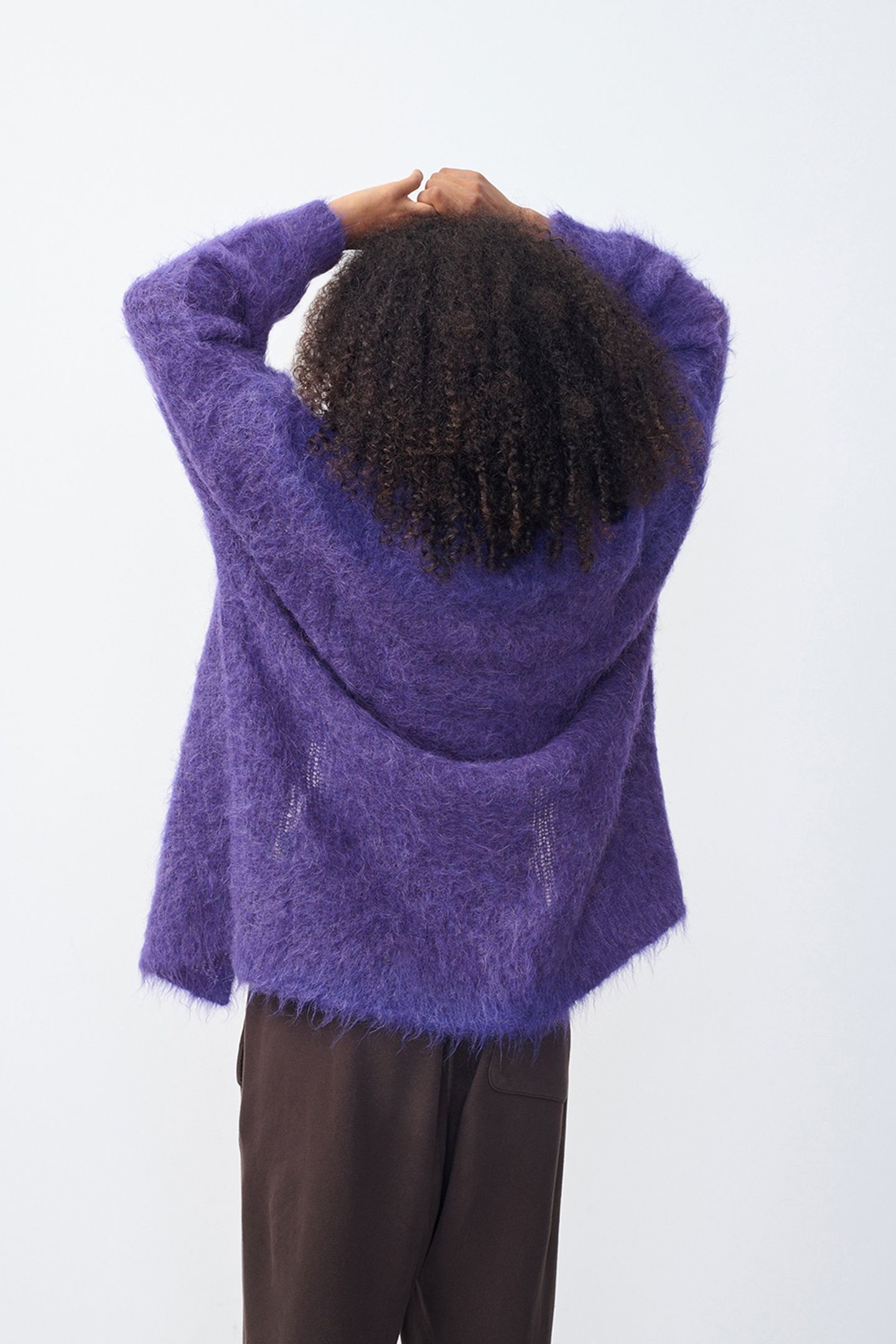 BYMI CARDIGAN VIOLET CHINE 7