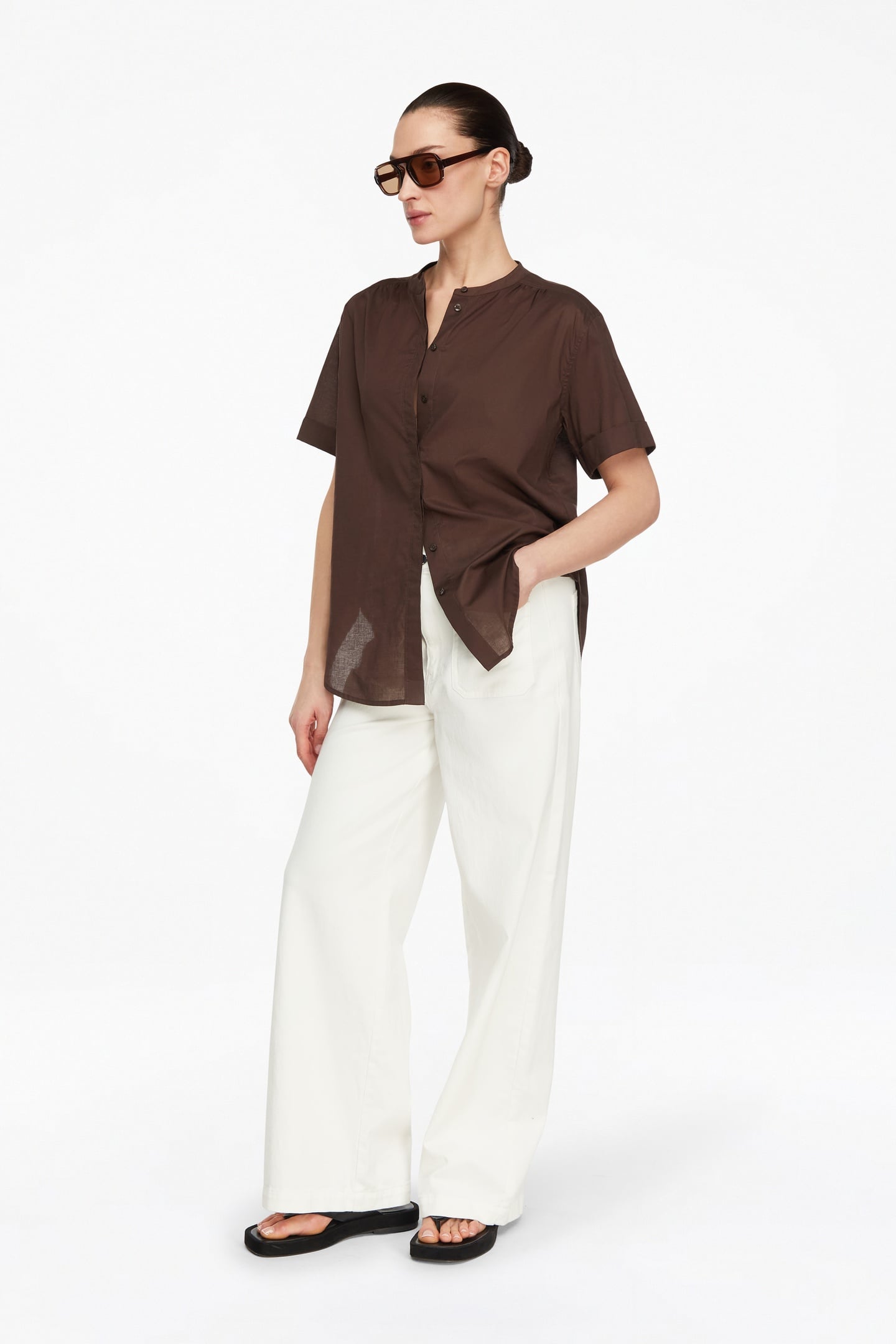 COMMA BLOUSES BROWN 4
