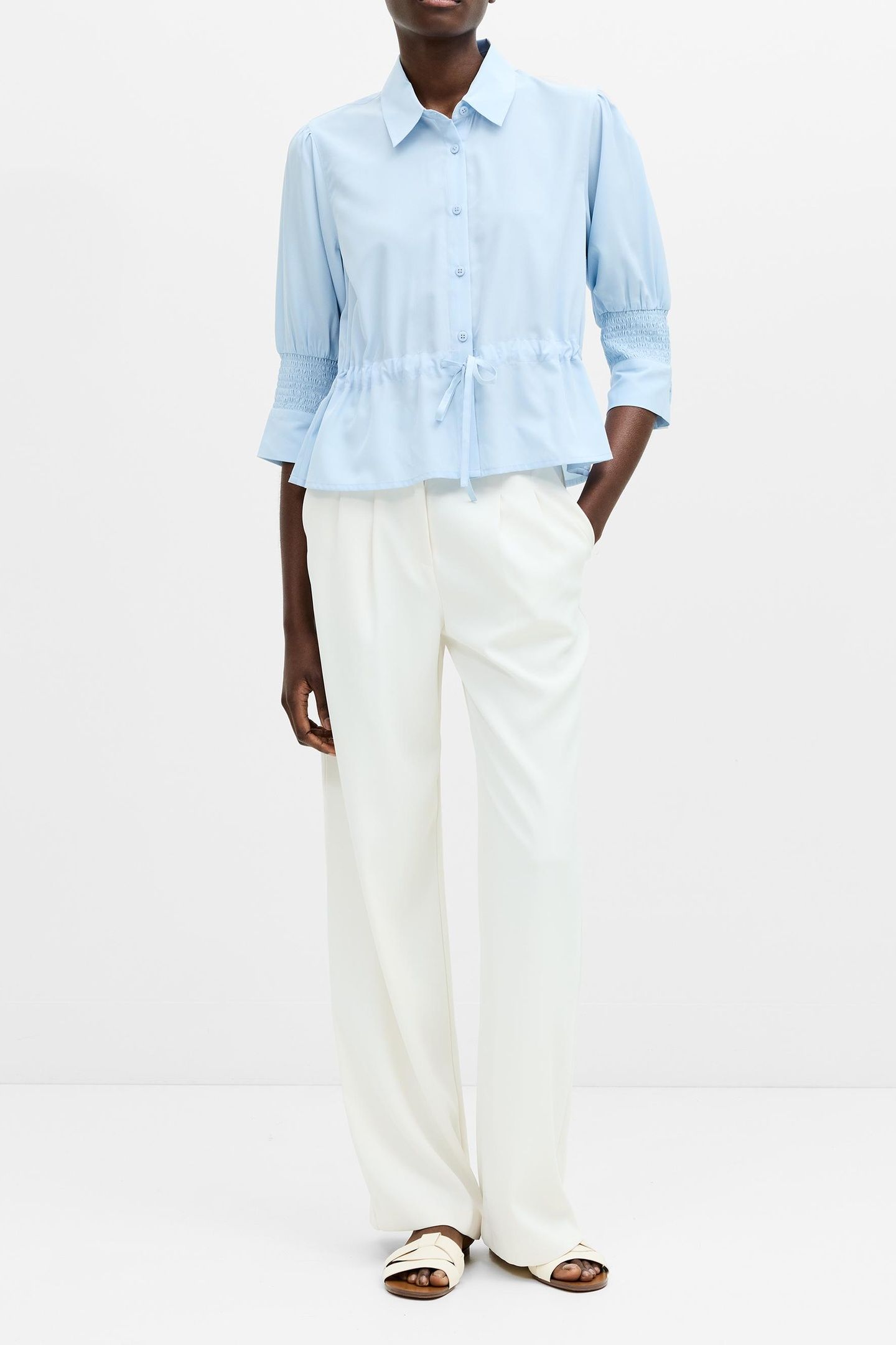 CREPE LIGHT TIE TOP SKY BLUE 4