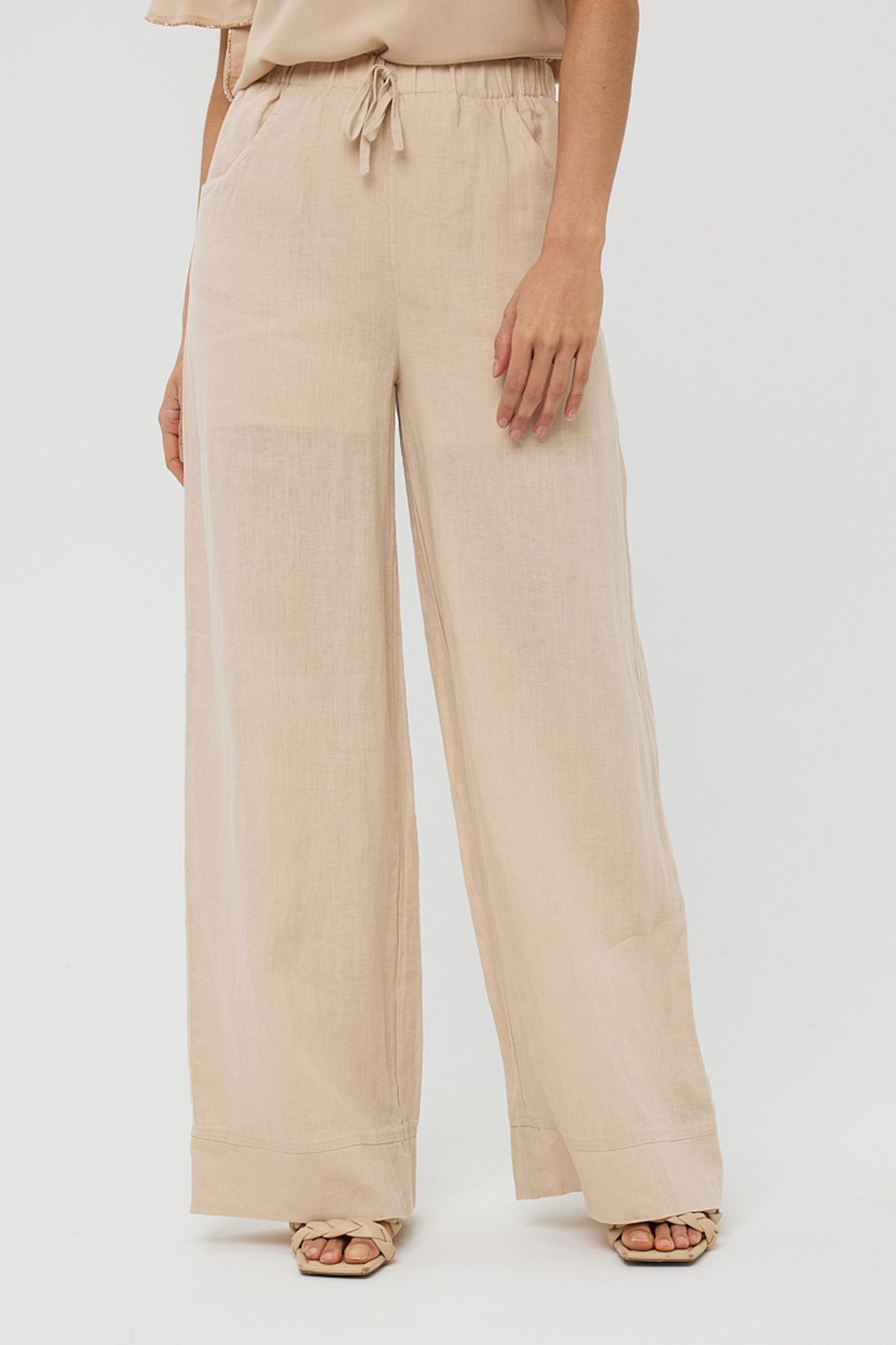 TROUSERS LINEN SAND 2