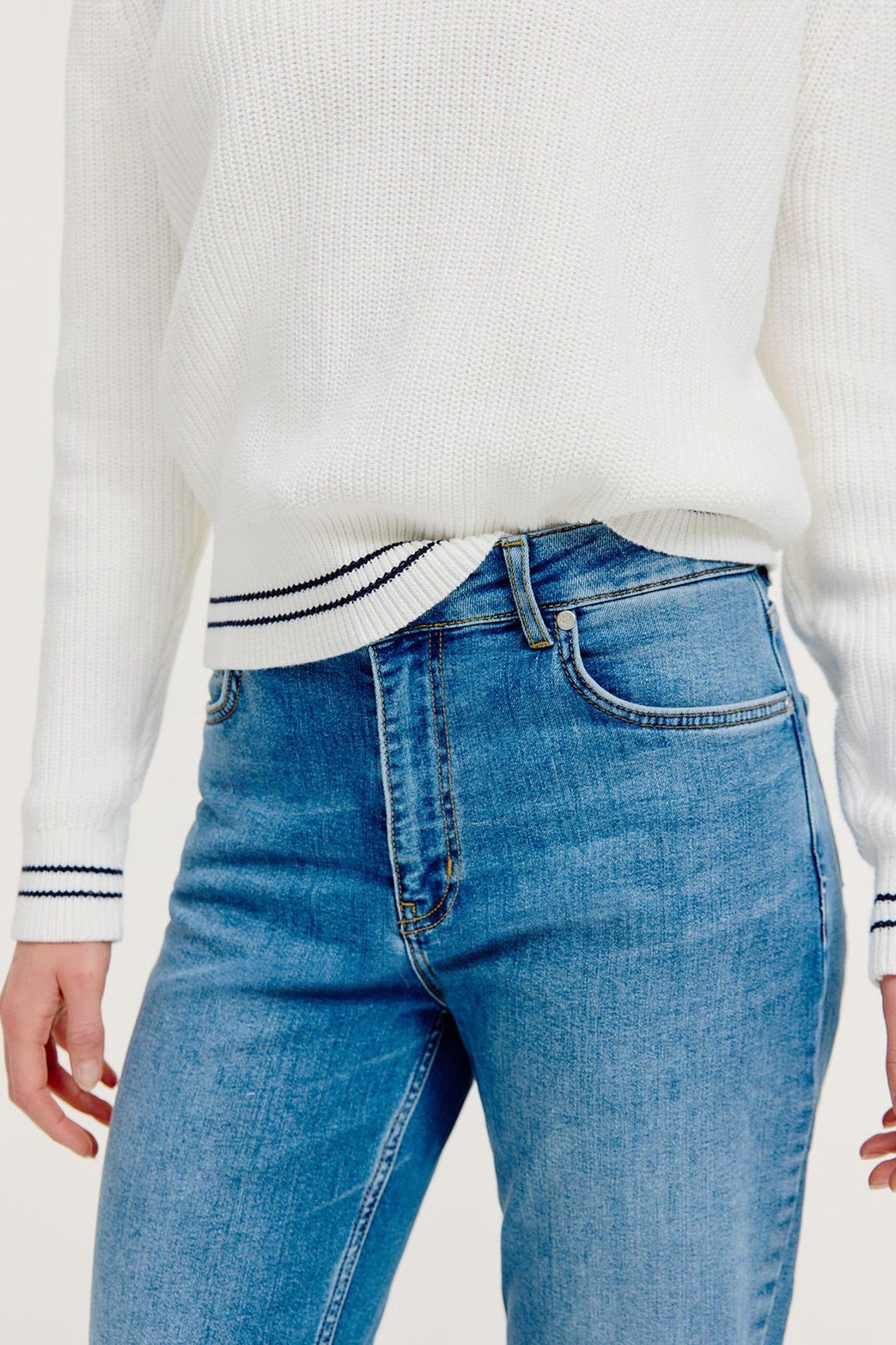 BENTHE PANT MID BLUE JEANS 5
