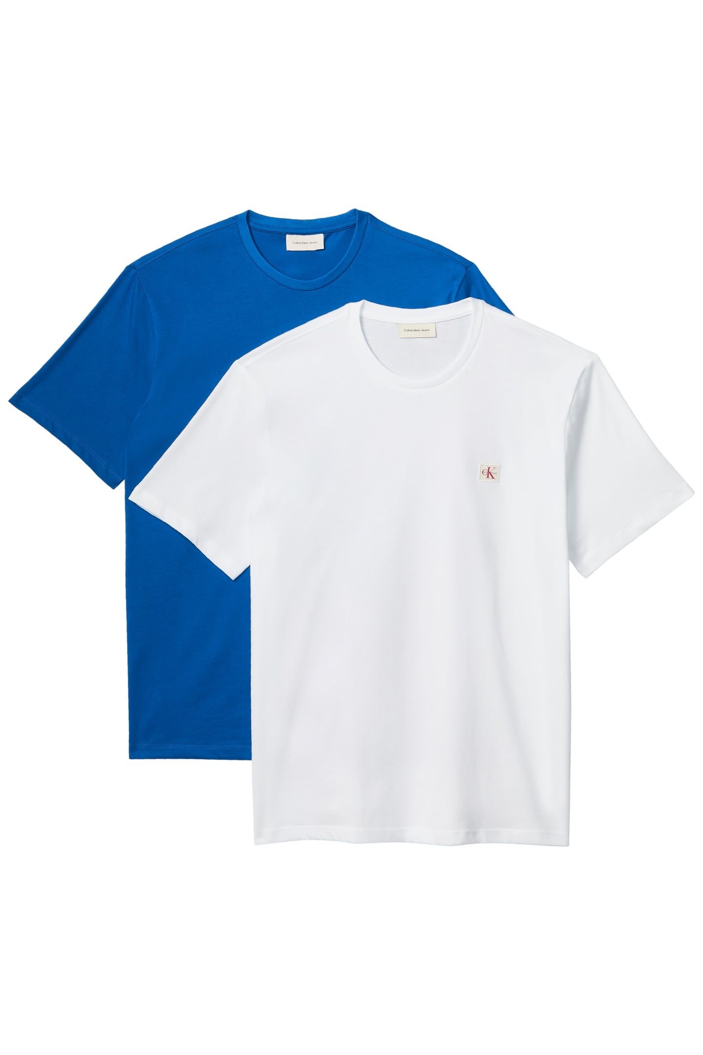 SS BADGE TEE 2-PACK BRIGHT WHITE/CLASSIC BLUE 5