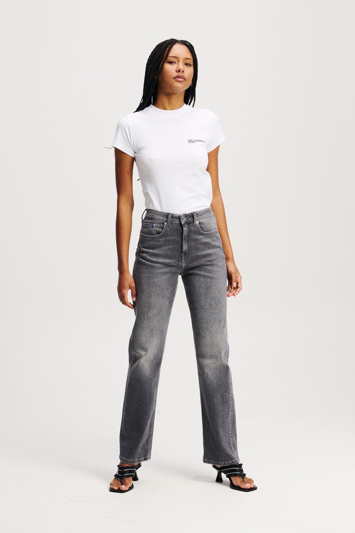 STRAIGHT DENIM WASHED LIGHT GREY 1
