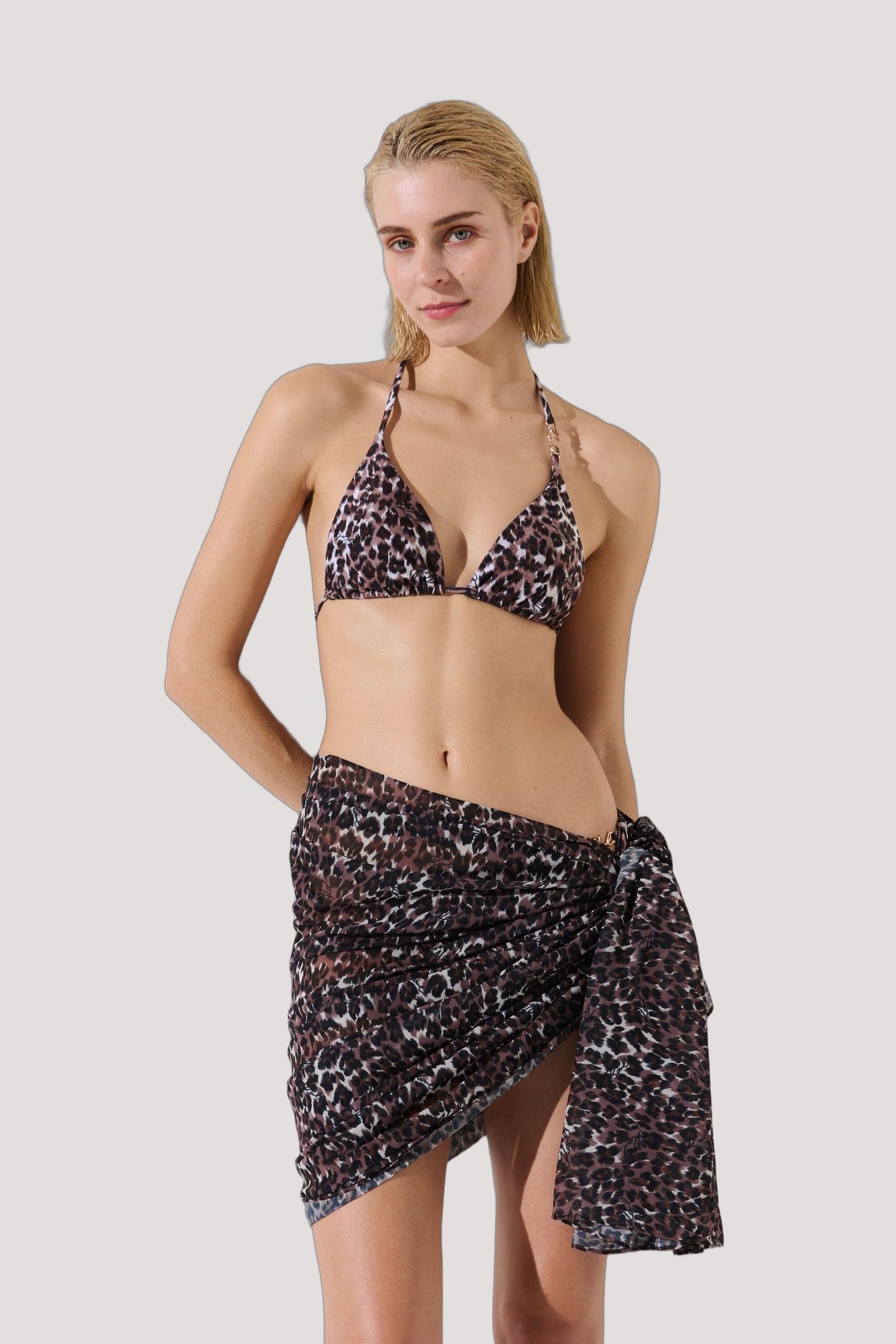 KARL SIGNATURE SHEER PAREO SIGNATURE LEOPARD 1
