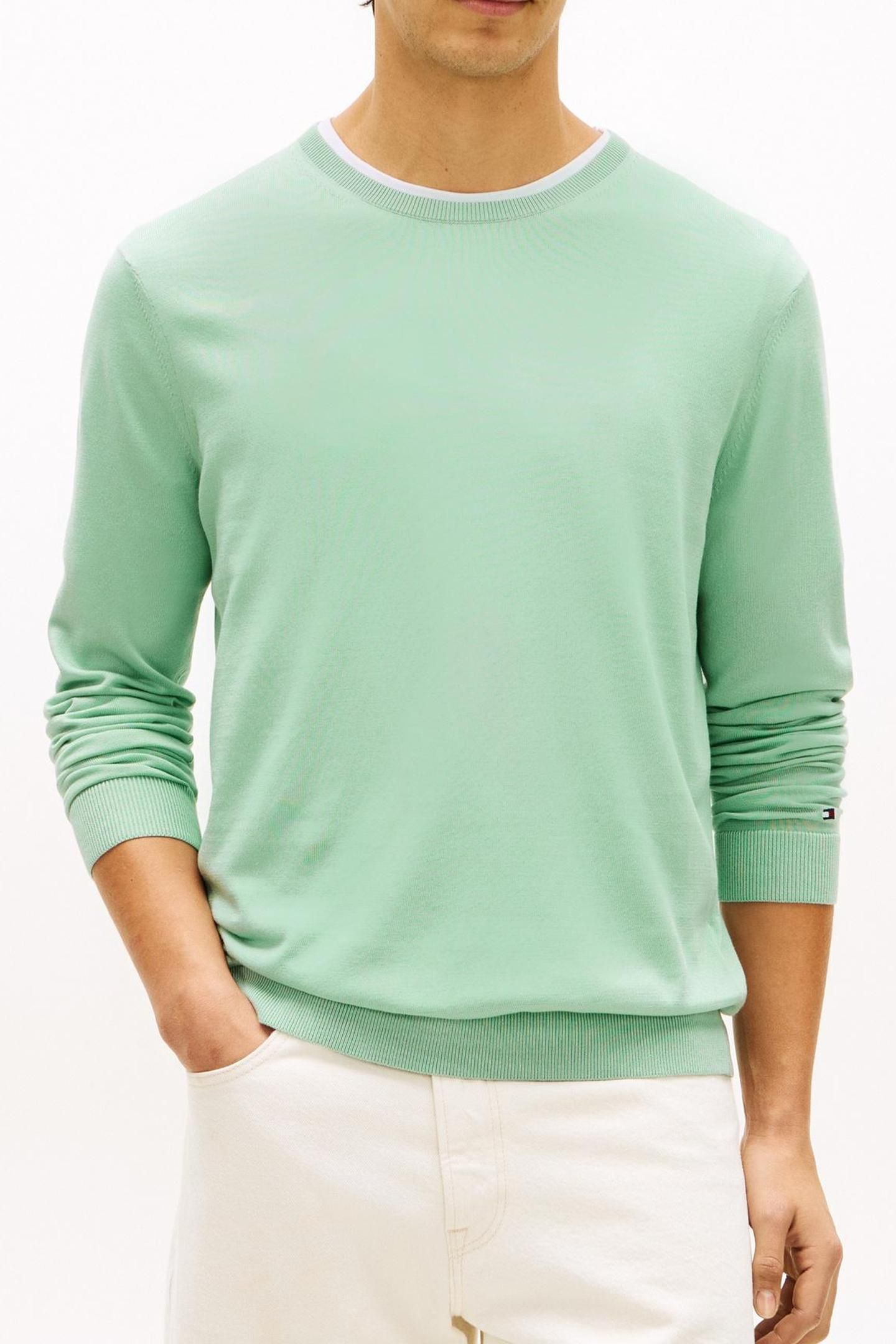 DC COTTON/LYOCELL SWEATER CRUSHED MINT 3