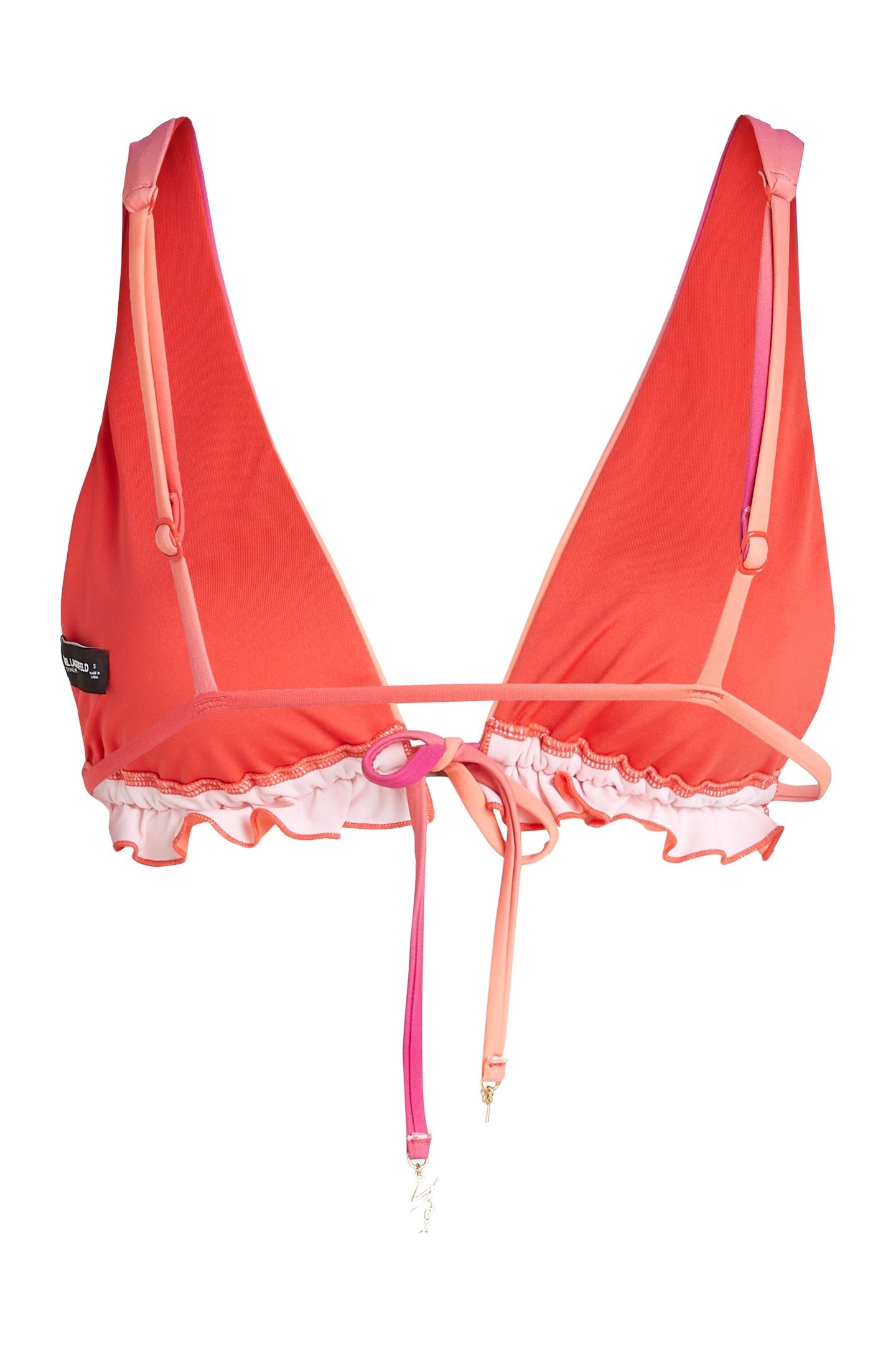 PRINTED PLUNGE TRIANGLE TOP OMBRE HIBISCUS -CARMELIA 5