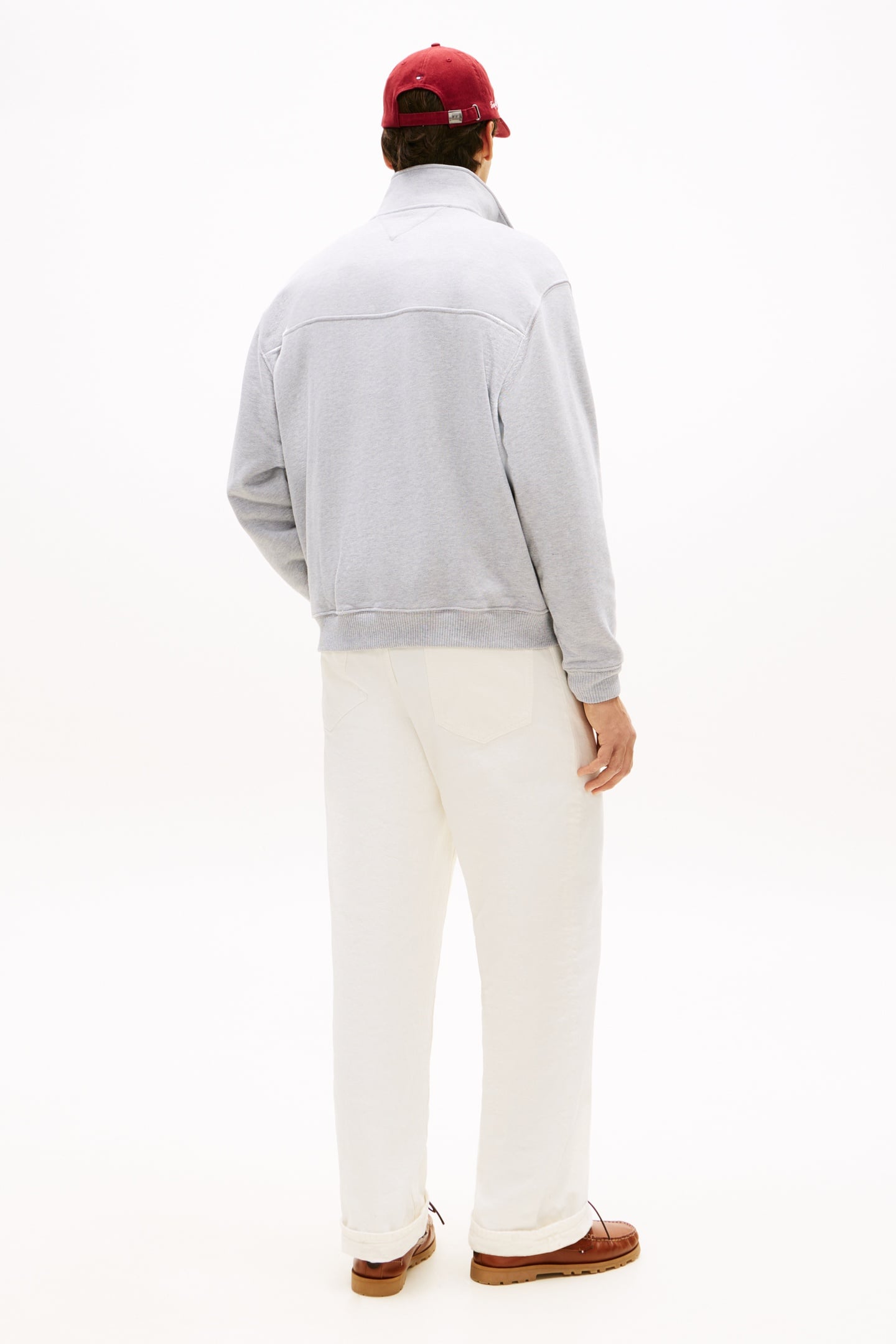 FLAG 1/4 ZIP LIGHT GREY HEATHER 3