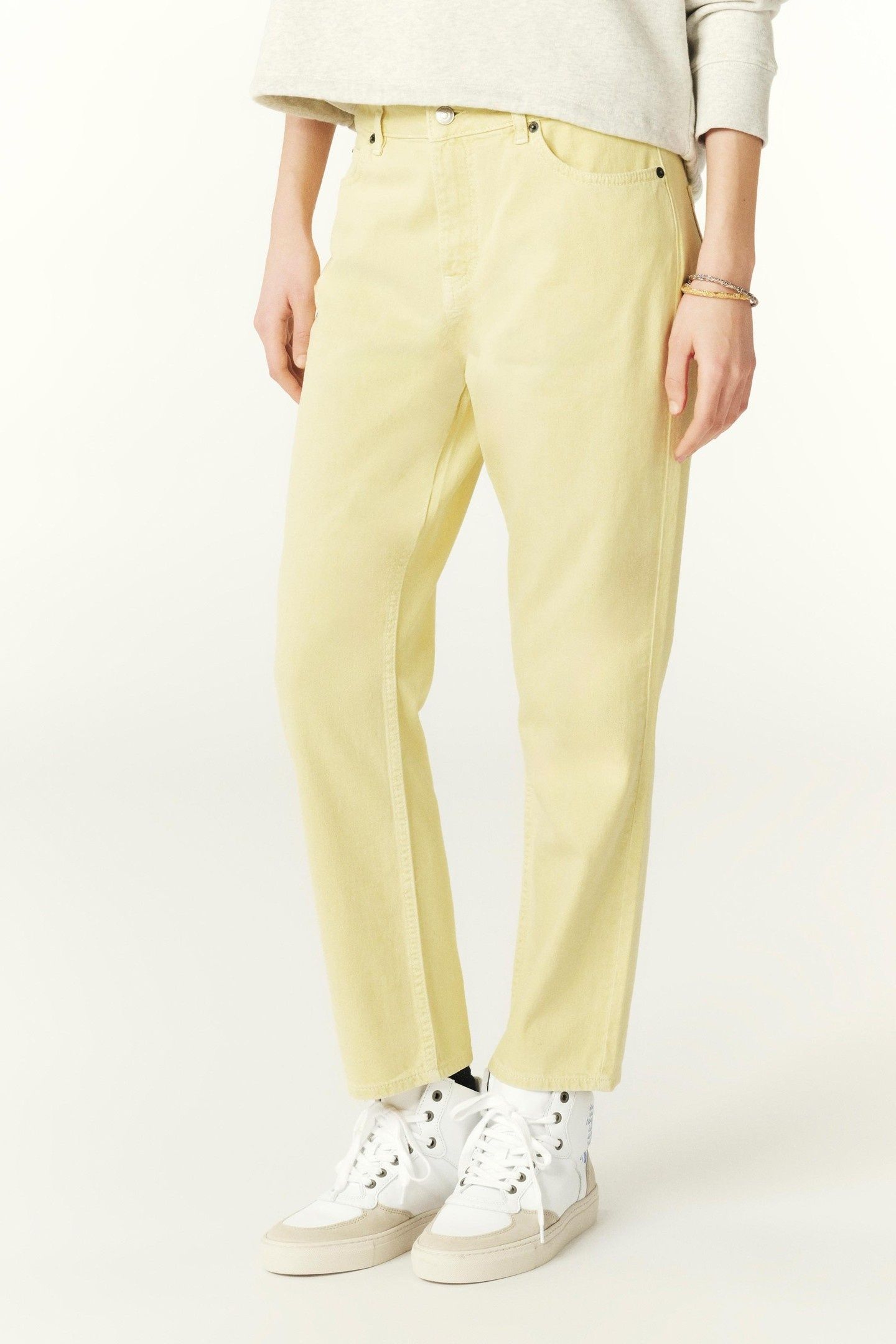 PANTALON FEVA JAUNE 1