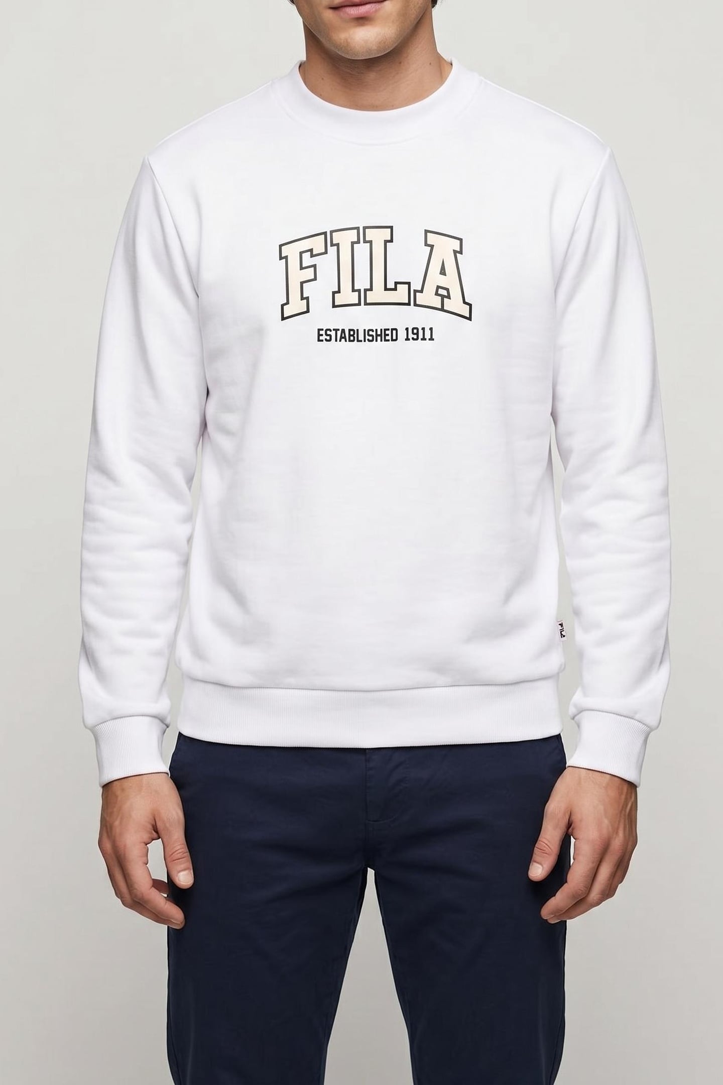 RIFREDI REGULAR CREW NECK BRIGHT WHITE 1